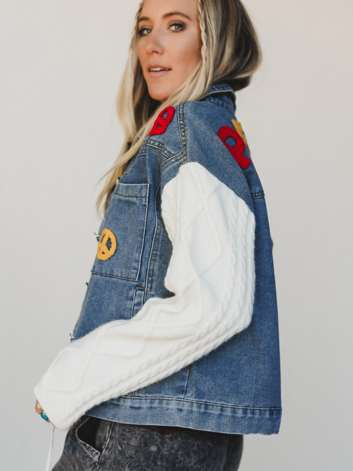 Daisy Signal Jacket - Denim - Image 4