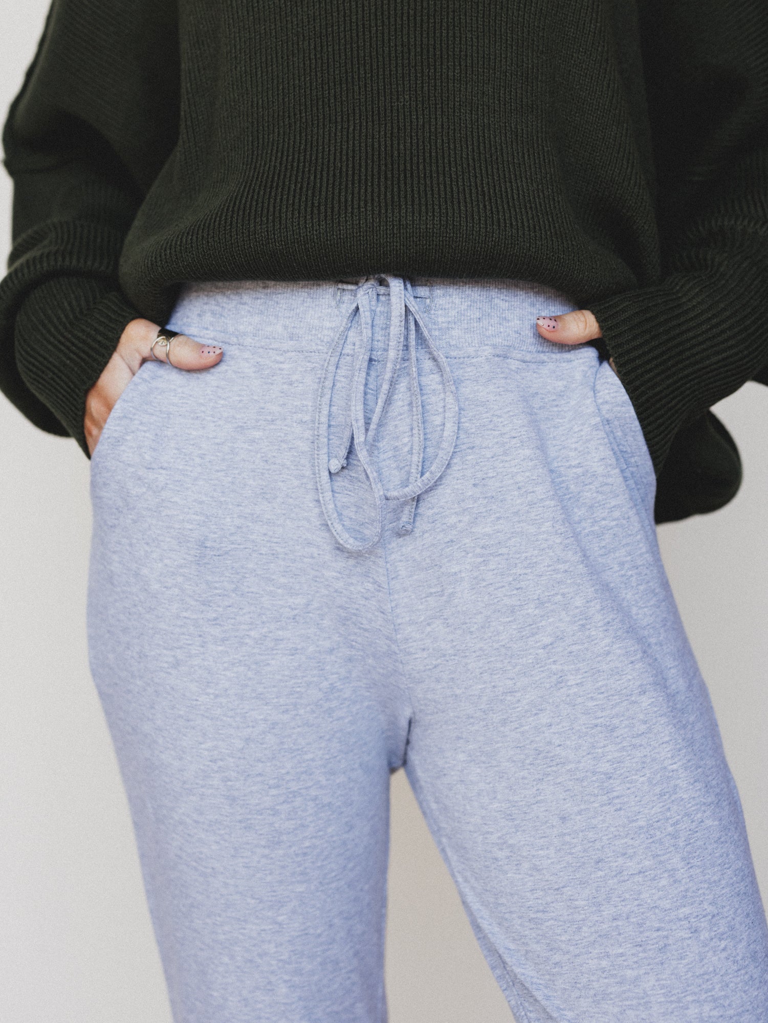 Dani Jogger Lounge Pant - Heather Gray - Image 3