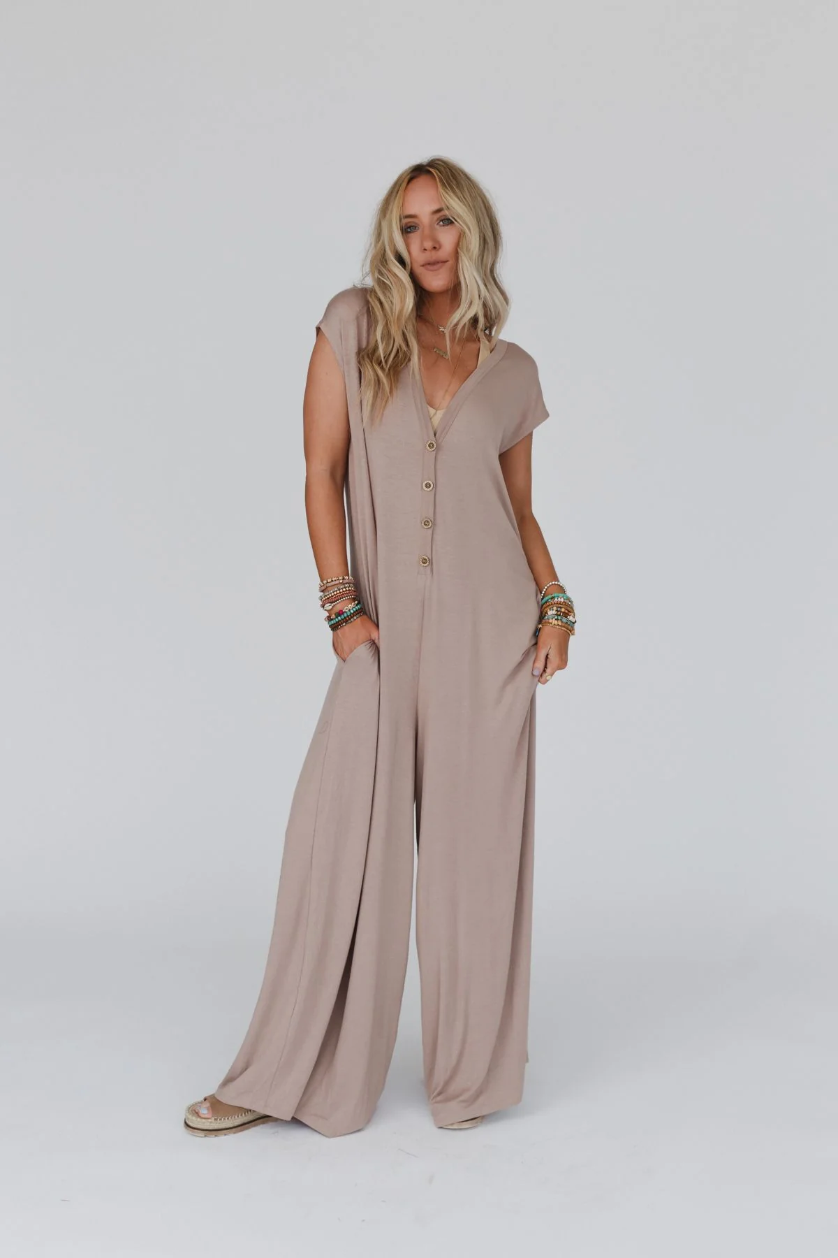 Daphne Jumpsuit - Mocha - Image 3