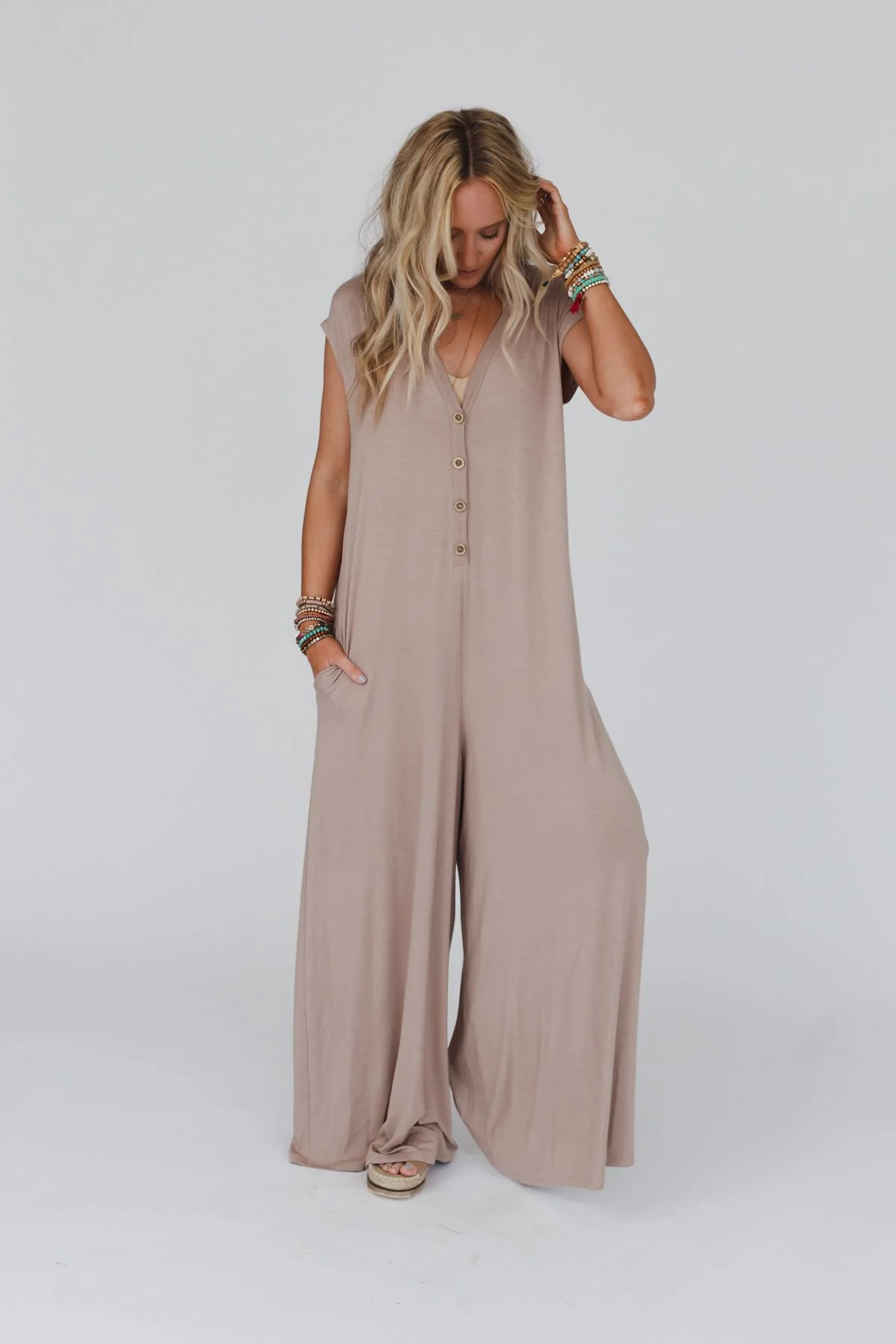 Daphne Jumpsuit - Mocha - Image 4