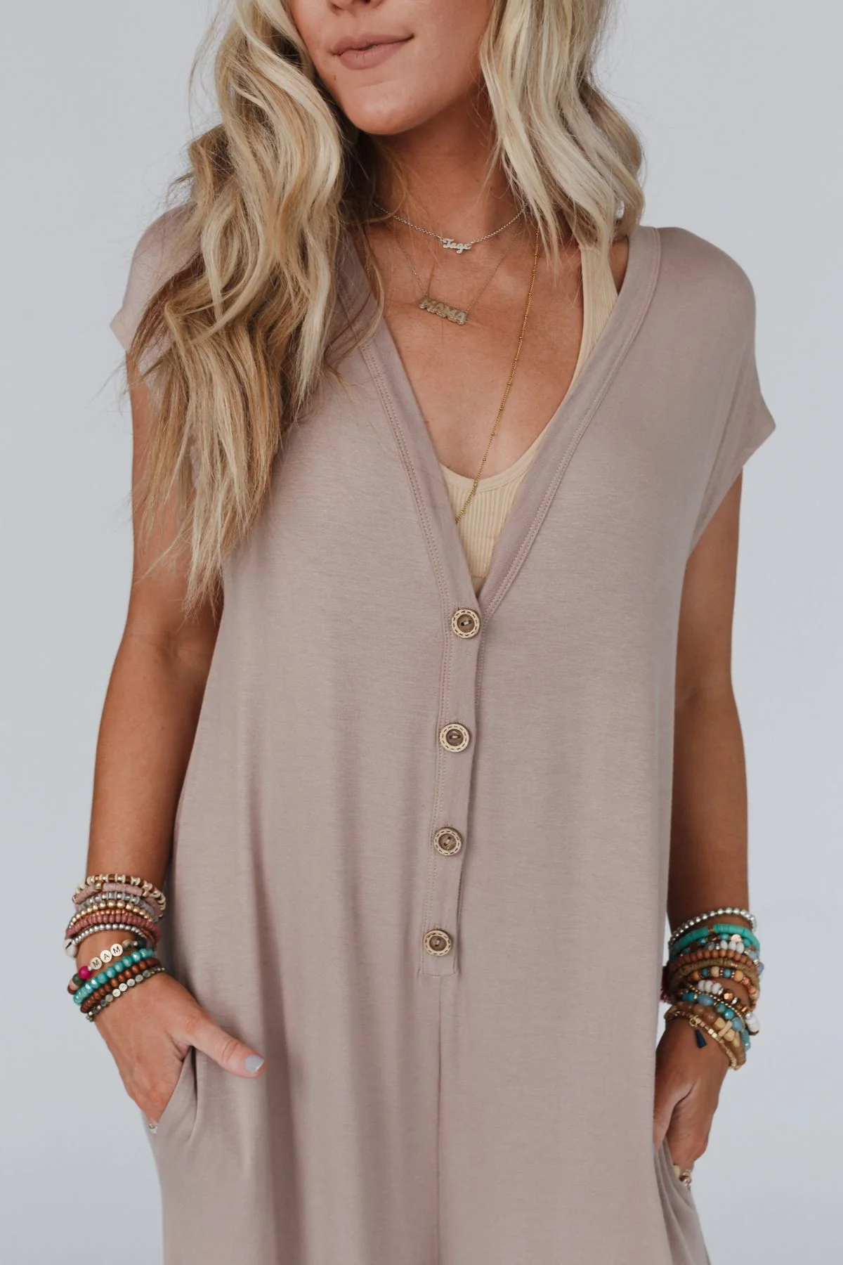Daphne Jumpsuit - Mocha - Image 5