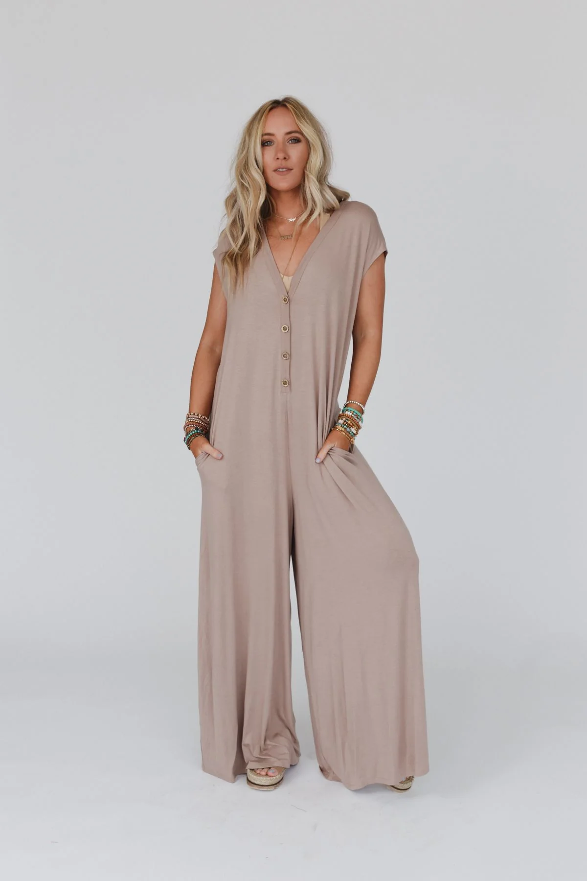 Daphne Jumpsuit - Mocha - Image 6