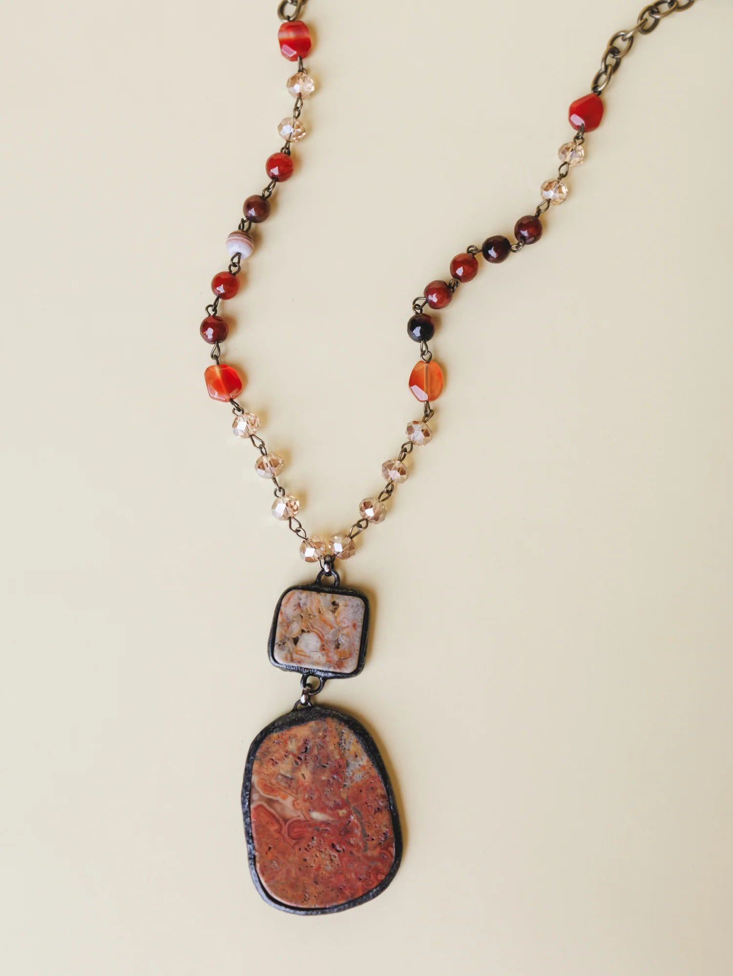 Darby Necklace Gemstone Necklace - Multi - Image 3