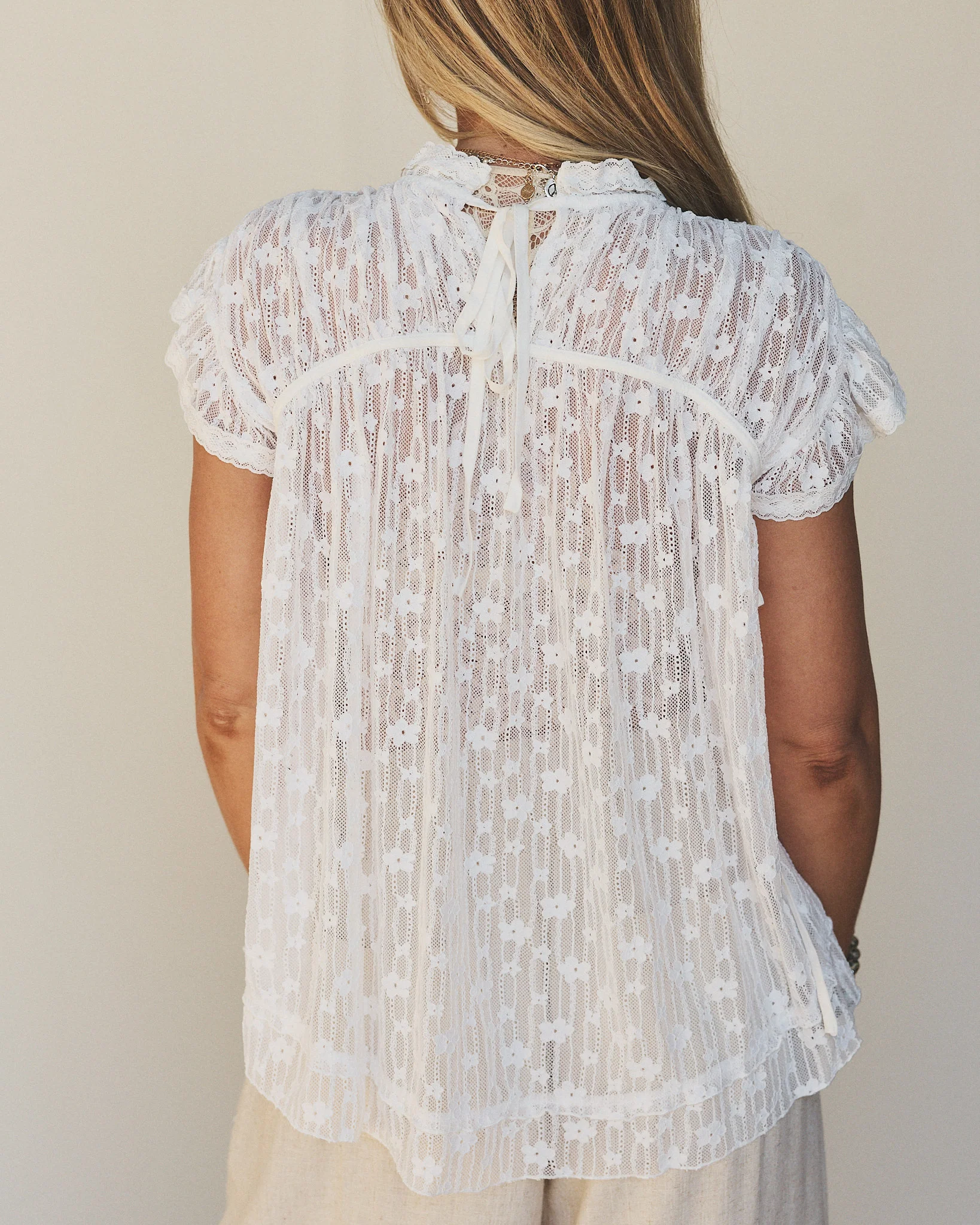 Darling Daydream Top - Off White - Image 7