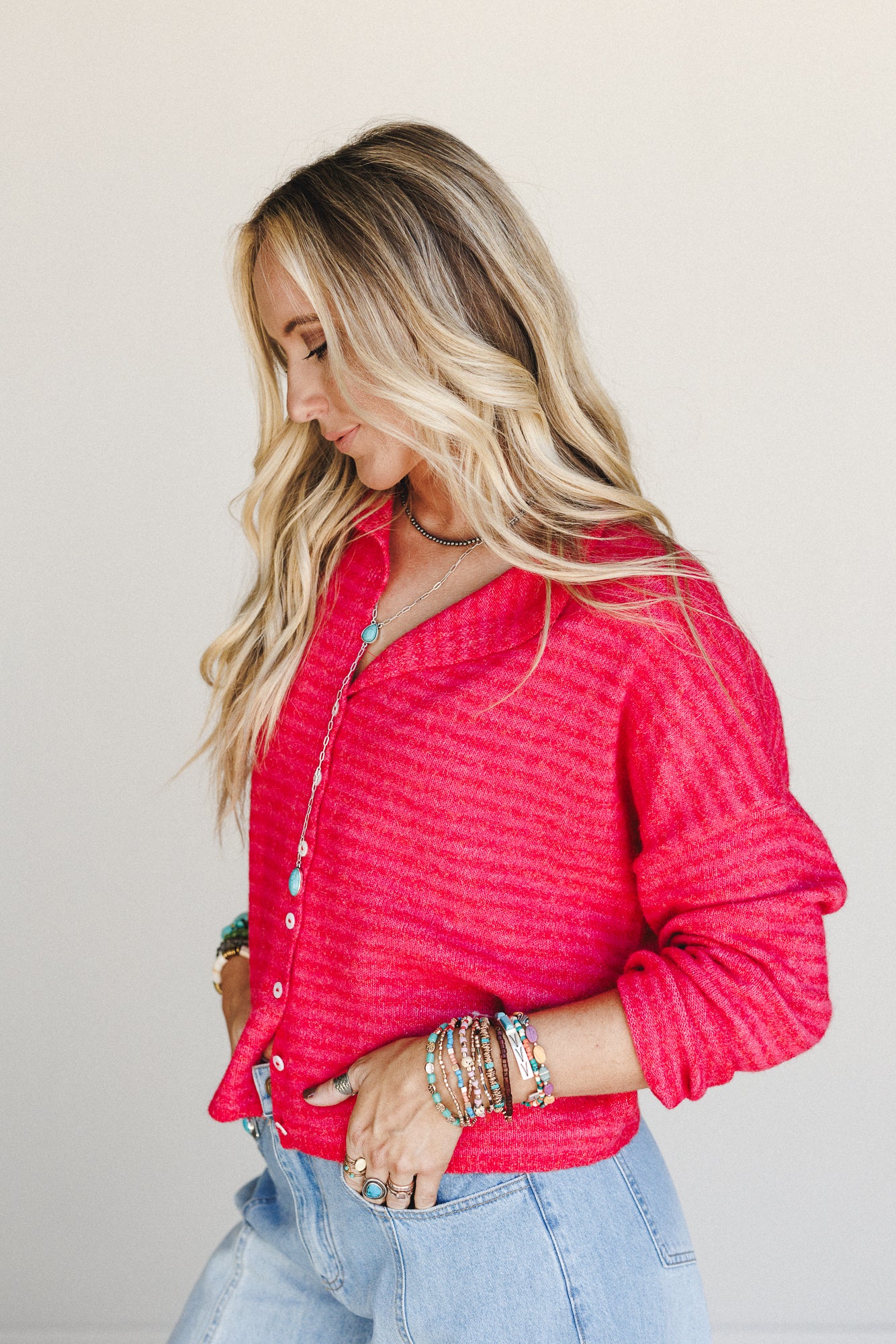 Day Trip Sweater - Red - Image 3