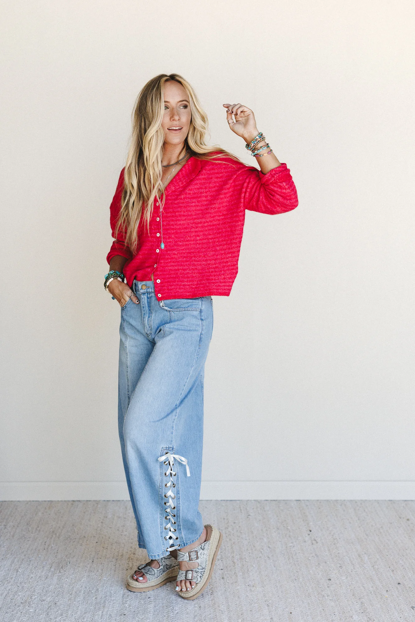 Day Trip Sweater - Red - Image 4