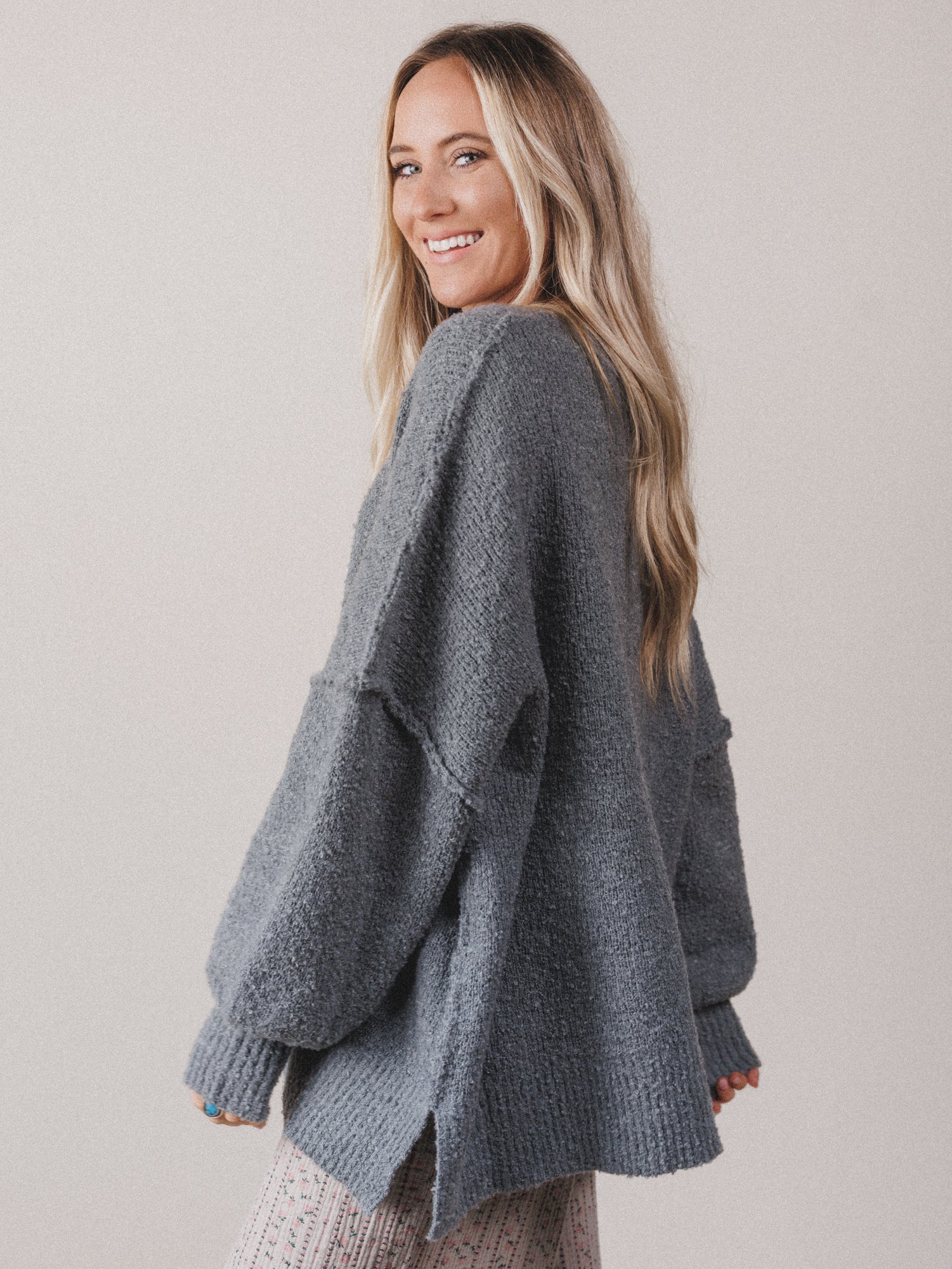 Daylight Dreamer Knit Sweater - Dark Gray - Image 5