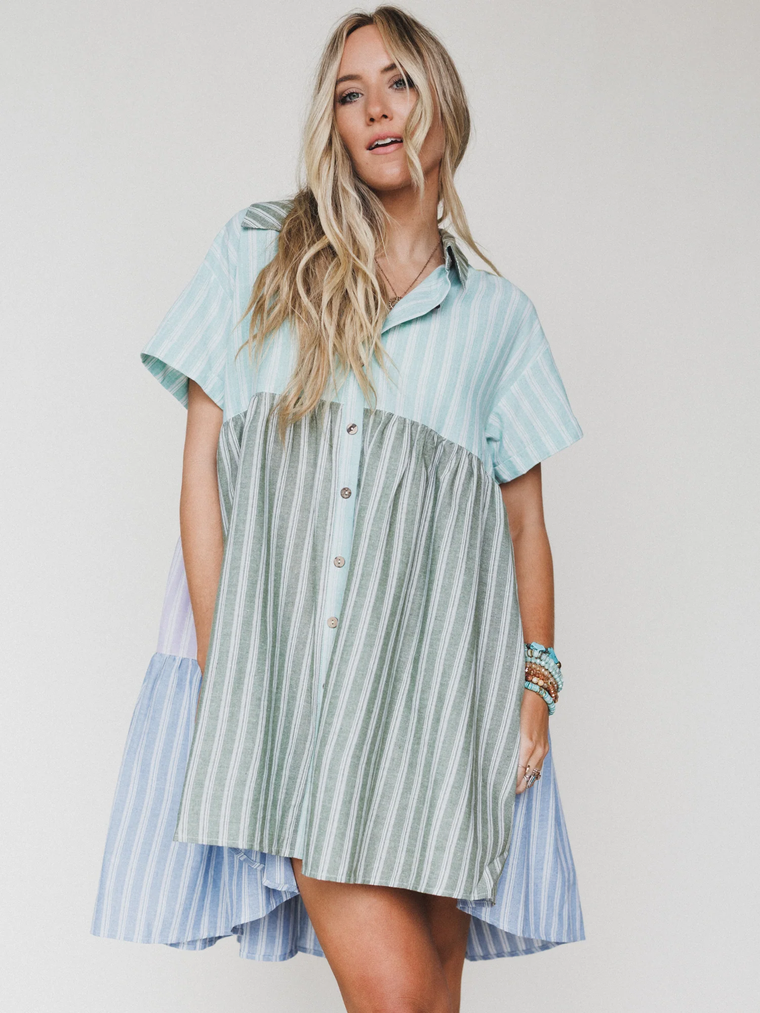 Daylight Escape Dress - Mint Combo - Image 8