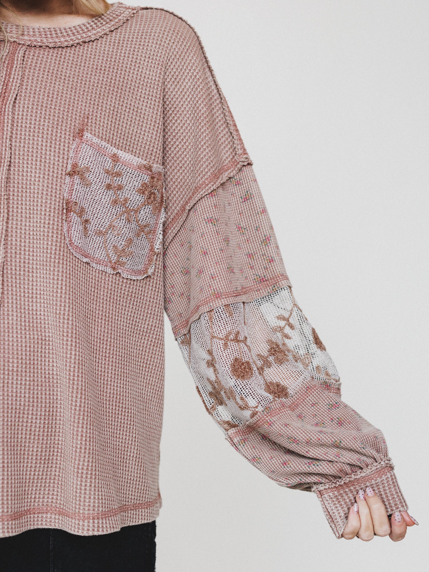 Daytime Cozy Top - Mocha - Image 3