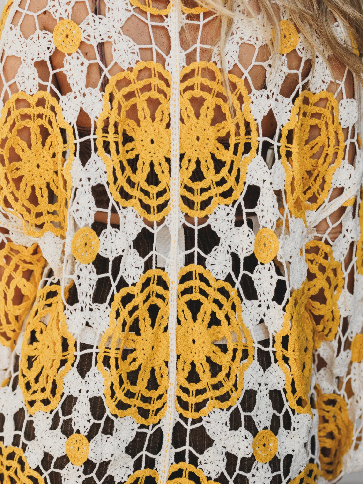 Dazzling Light Duster Kimono - Yellow Multi - Image 4