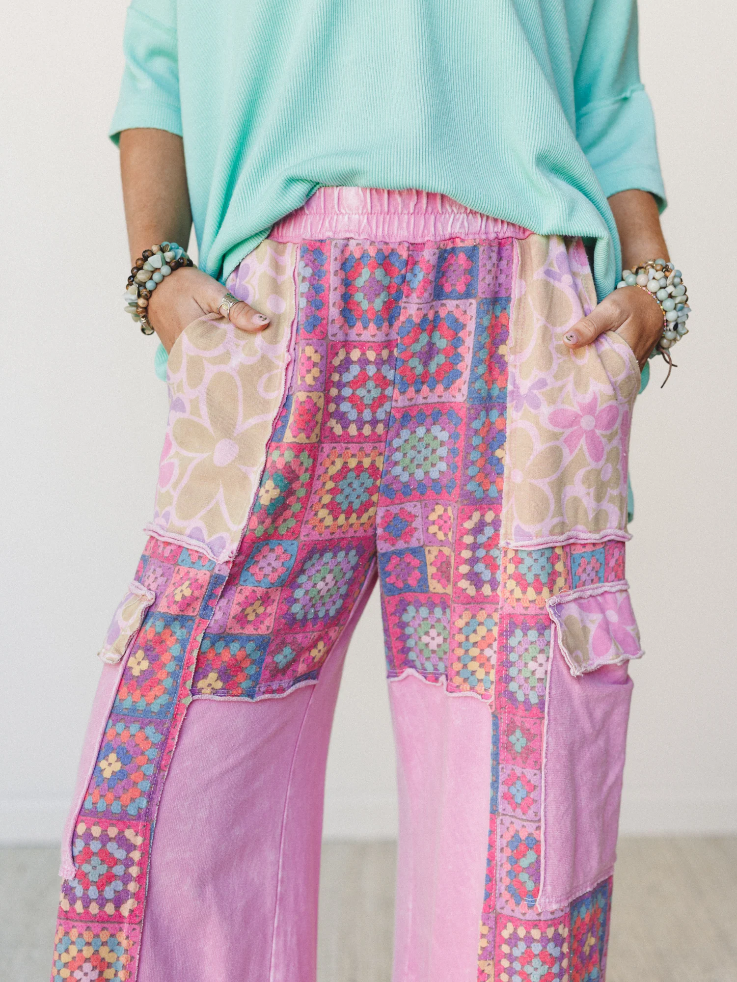 Desert Collage Pants - Bubble Gum - Image 3