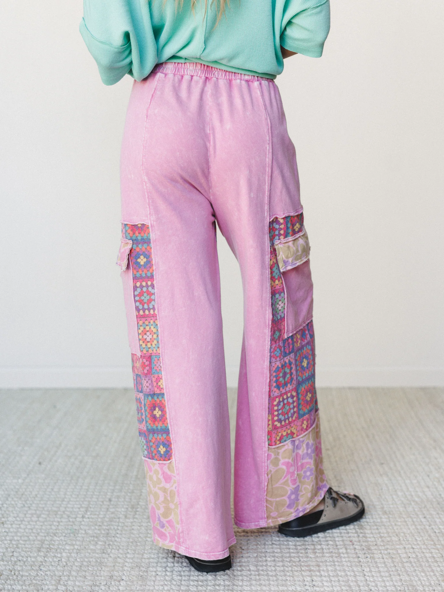 Desert Collage Pants - Bubble Gum - Image 4