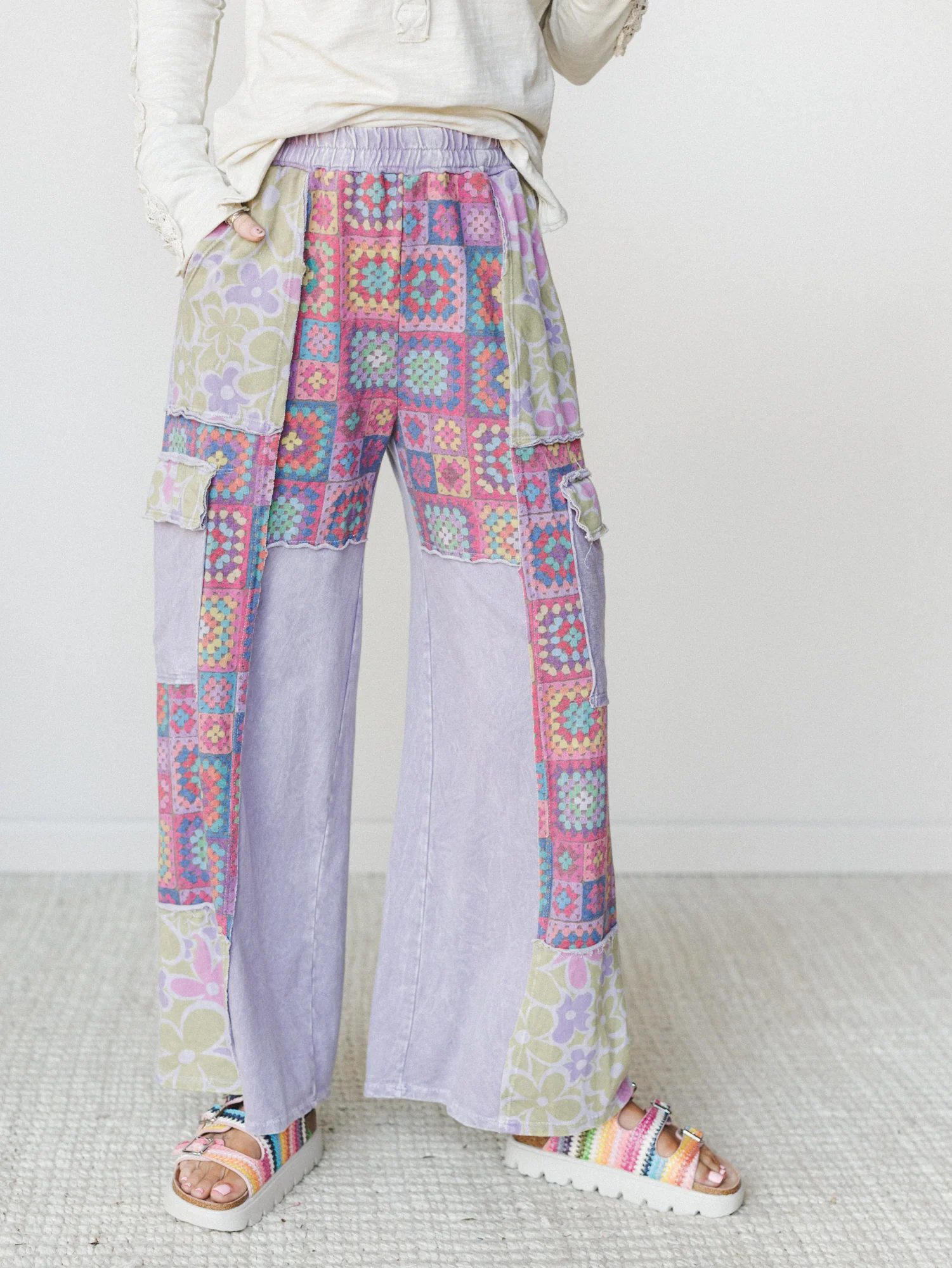 Desert Collage Pants - Moonbeam - Image 2