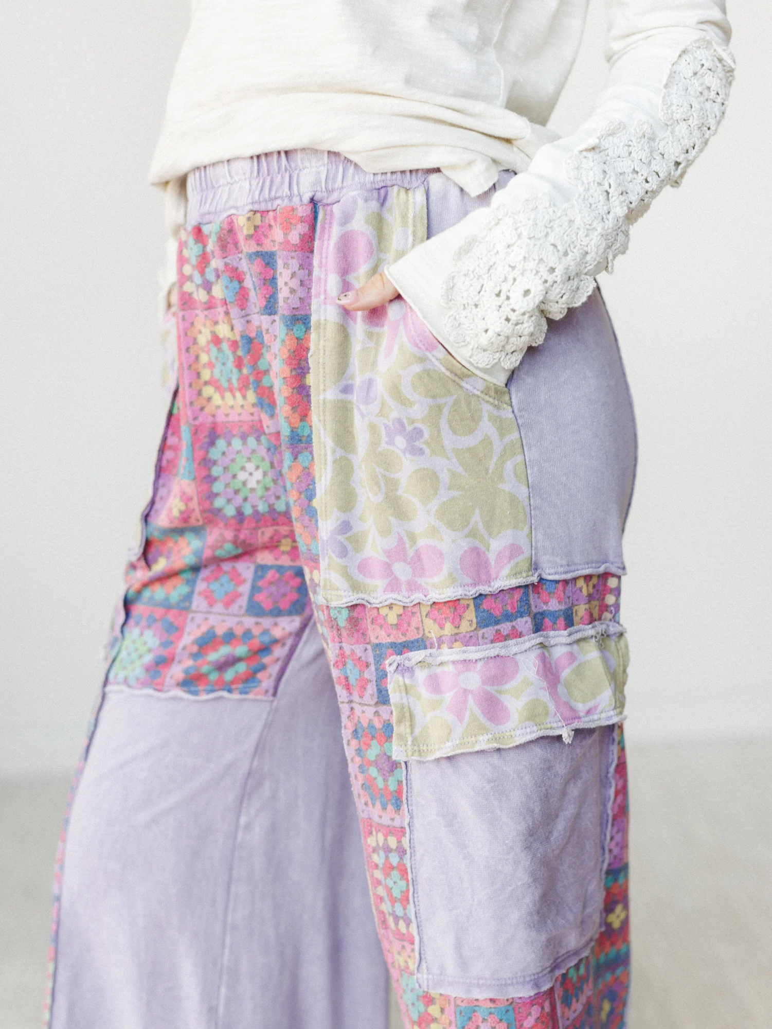 Desert Collage Pants - Moonbeam - Image 4