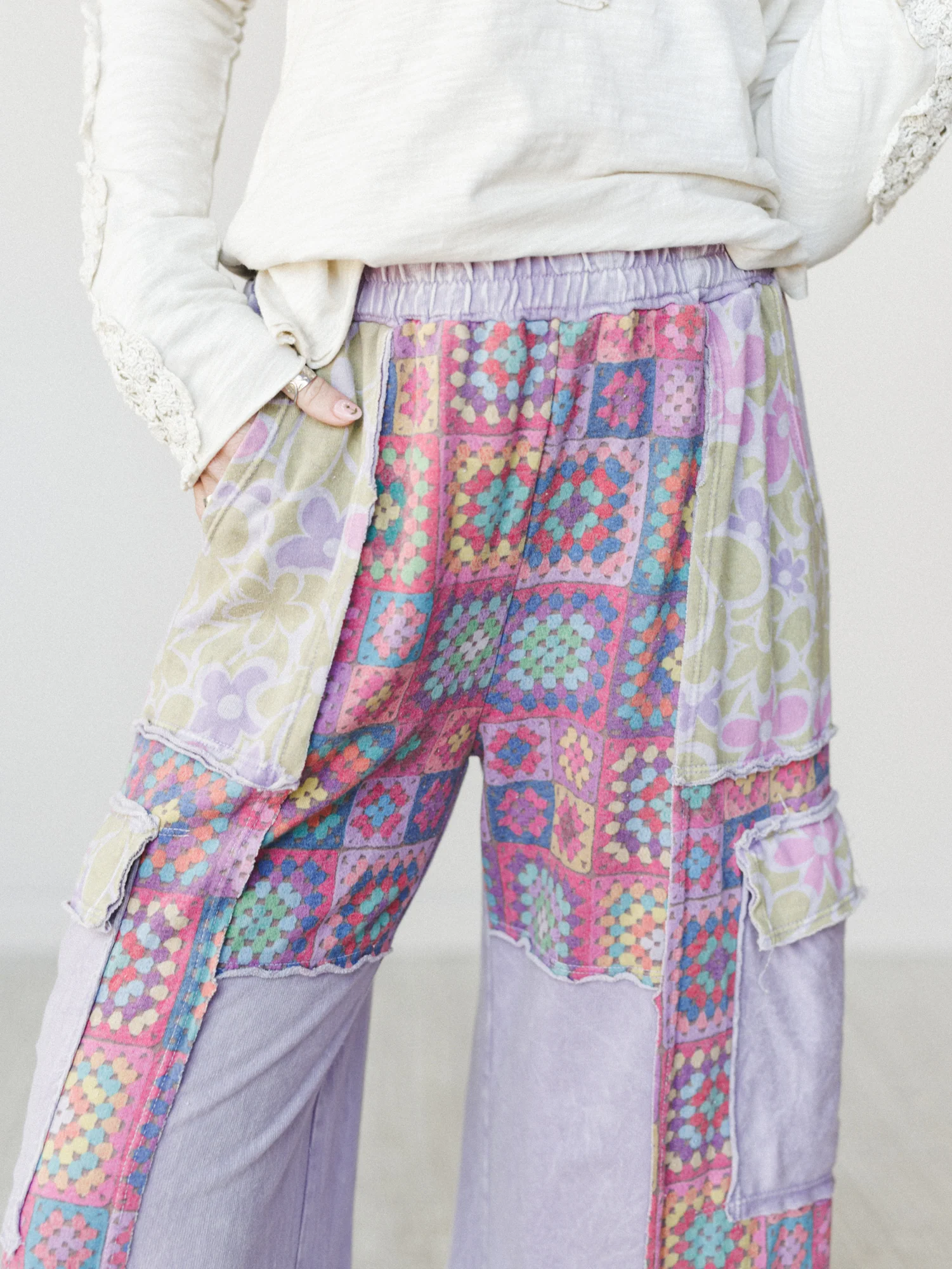 Desert Collage Pants - Moonbeam - Image 5