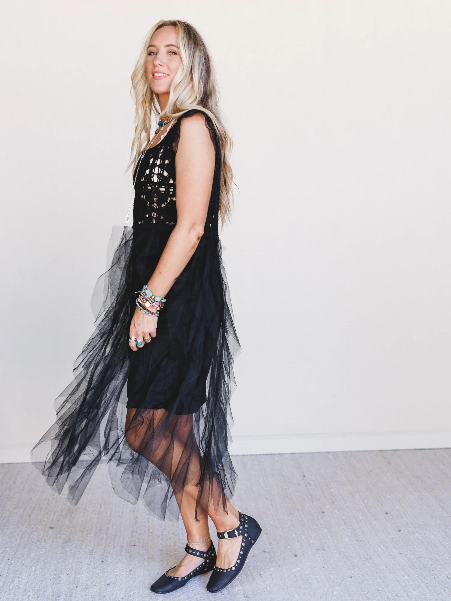 Desert Disco Dress - Black - Image 3