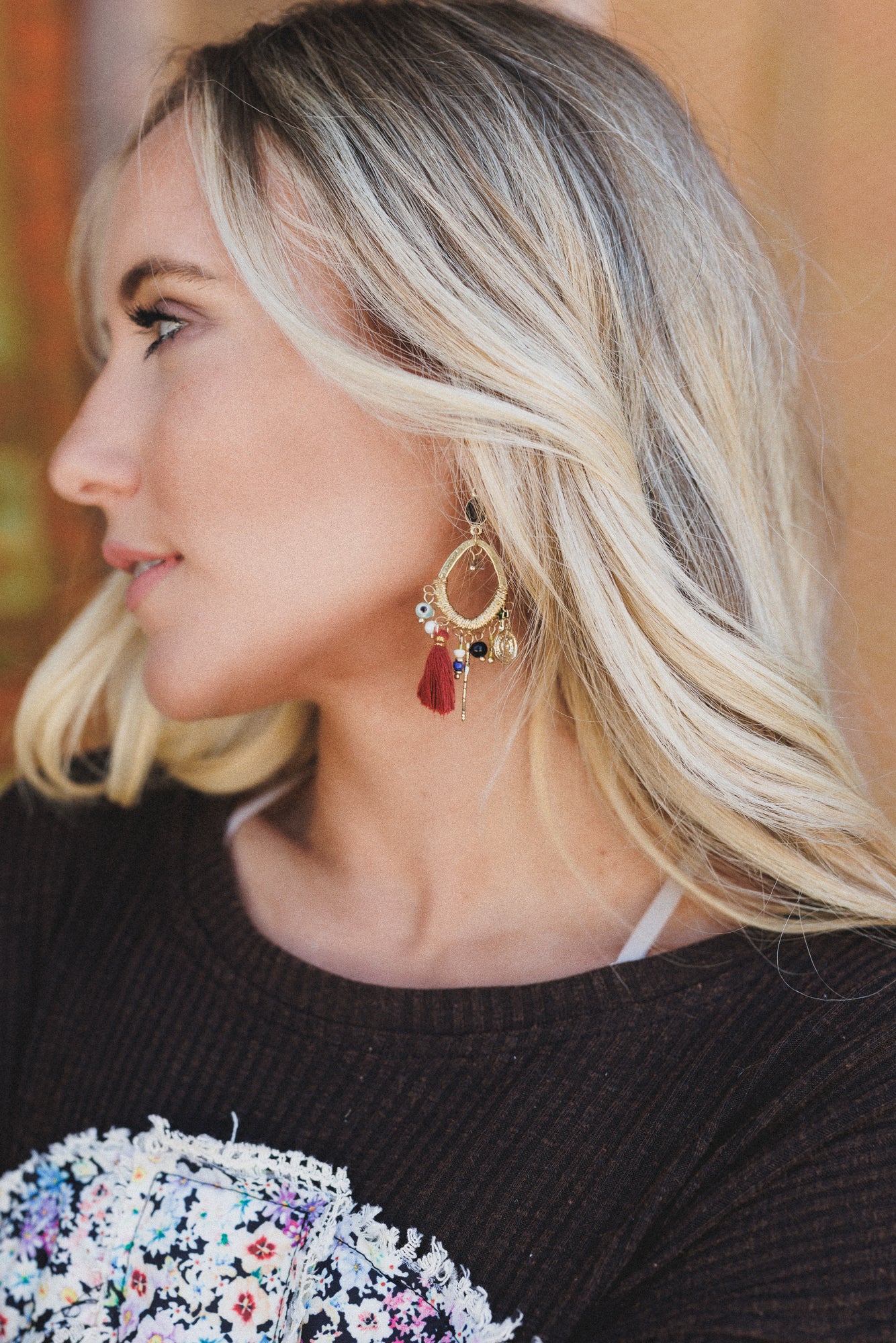 Desert Diva Earrings - Gold - Image 2
