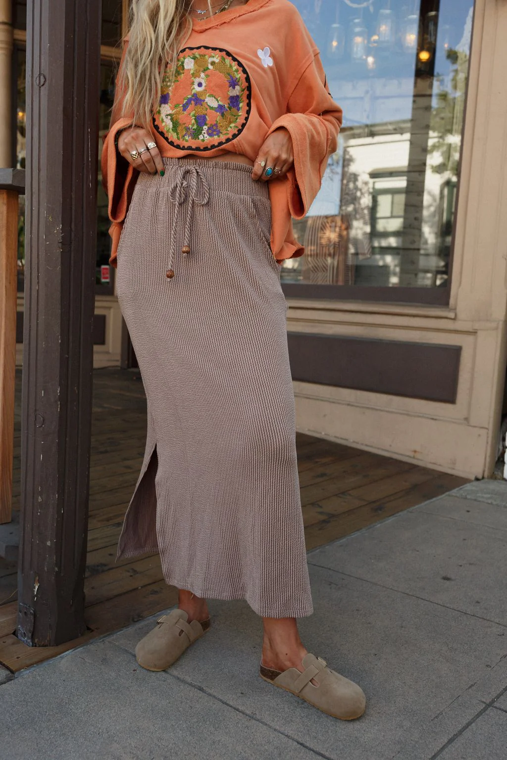 The Nest Desert Rose Maxi Skirt - Acorn - Image 8