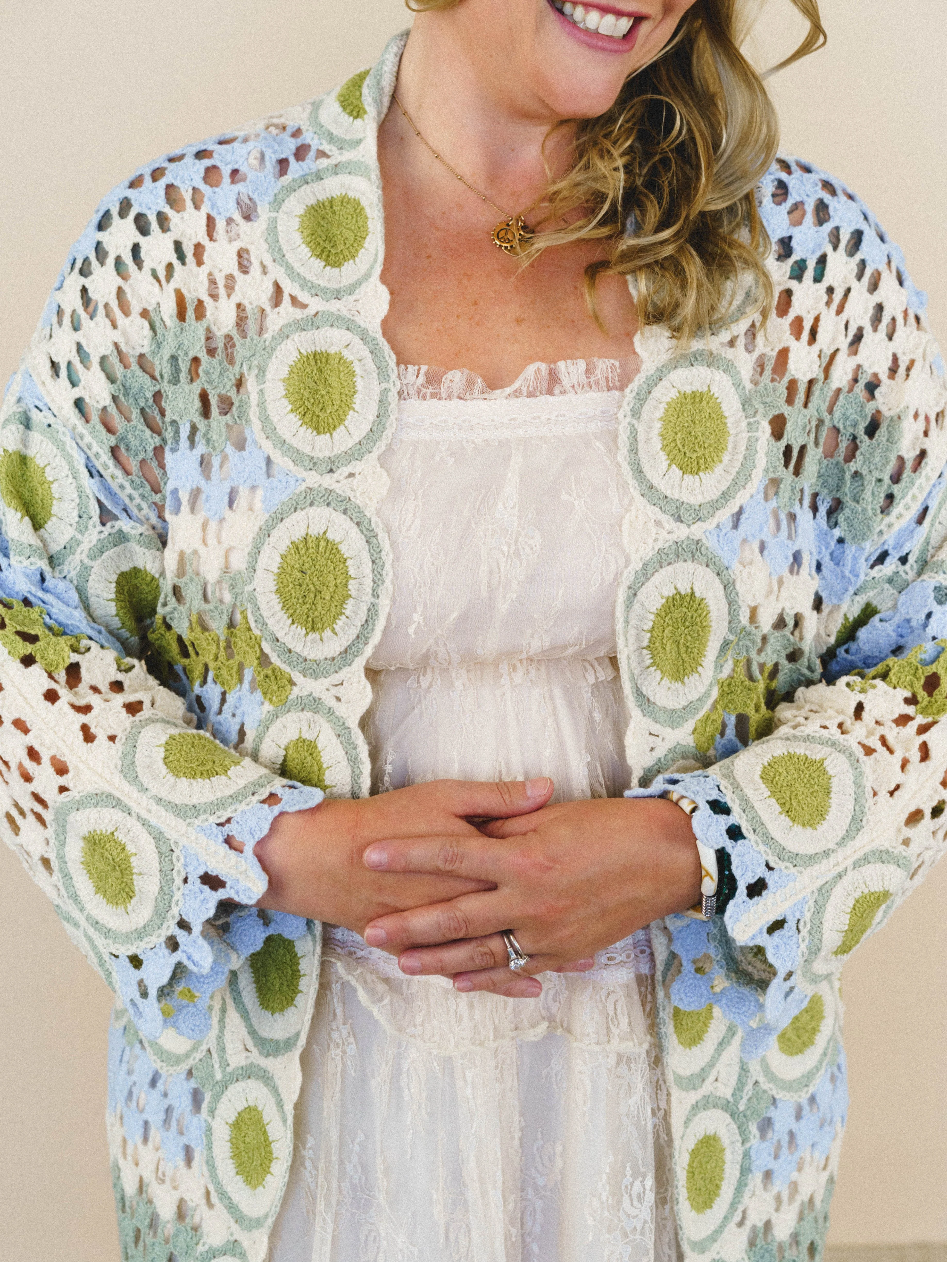 Dream Side Cardigan - Sage Multi - Image 5