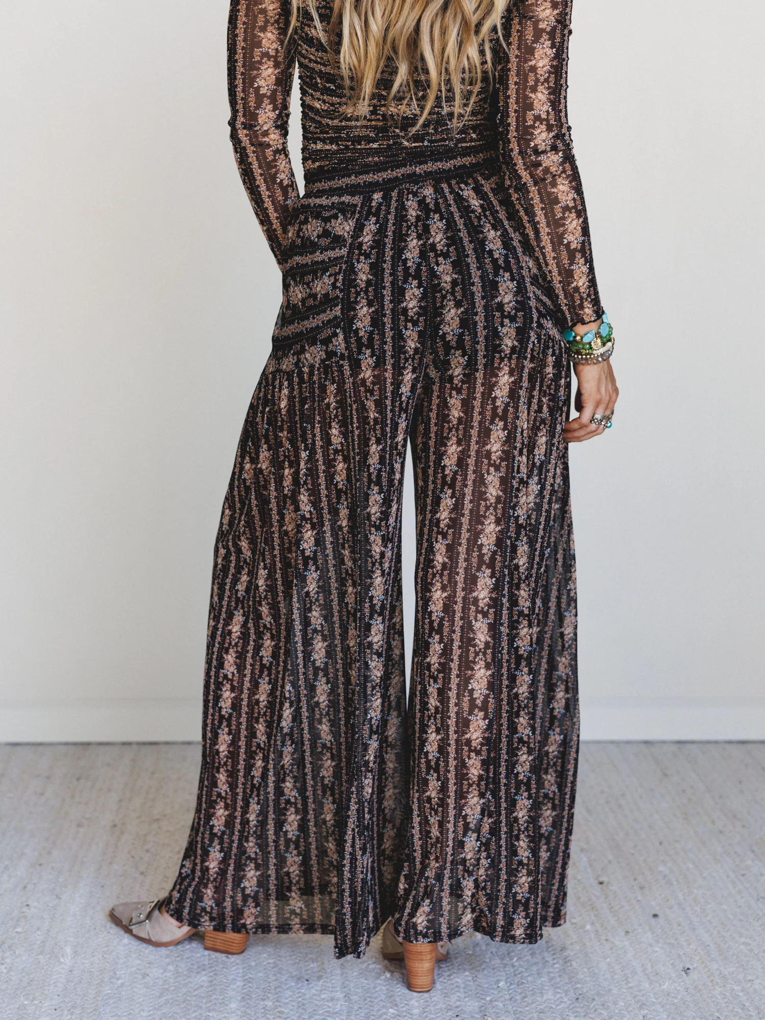 Drift Mode Floral Print Pants - Black - Image 5