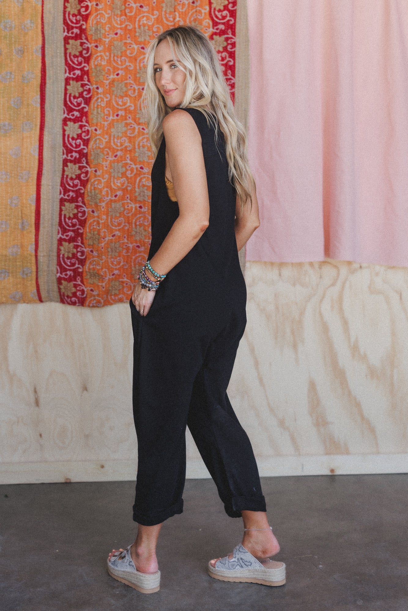 Driftwood Dreams Jumpsuit - Black - Image 4