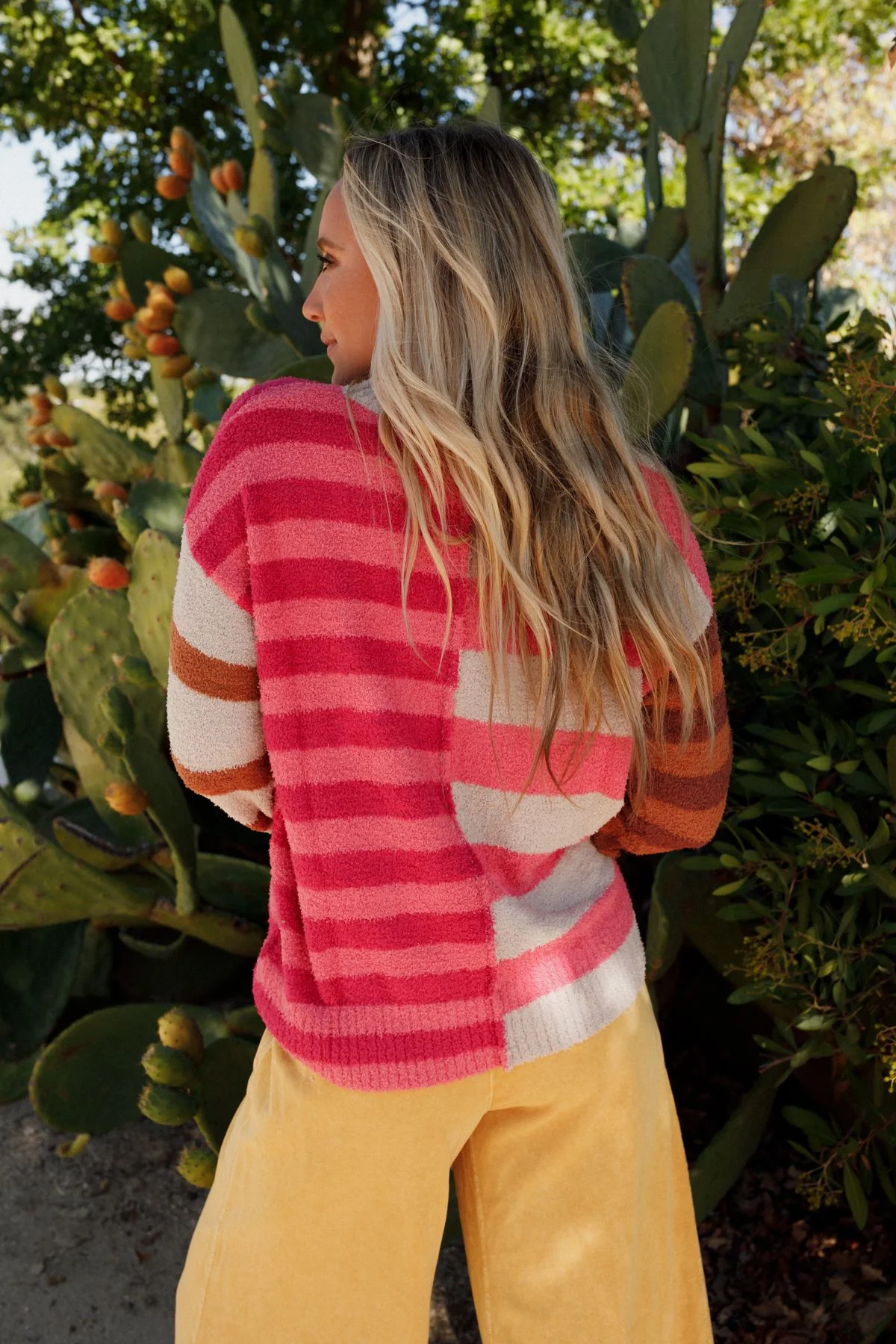 Dulcie Striped Sweater - Pink - Image 2