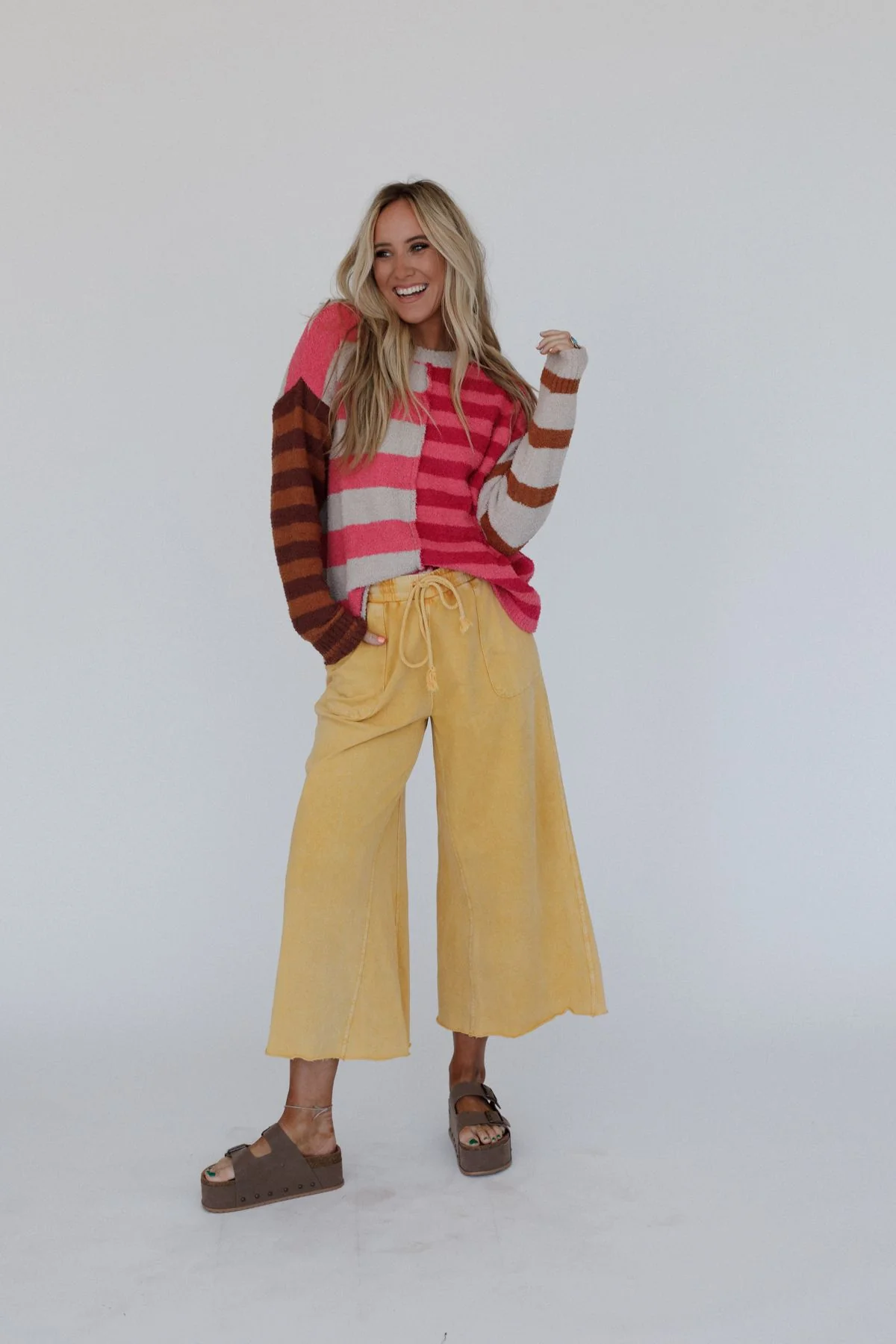 Dulcie Striped Sweater - Pink - Image 3