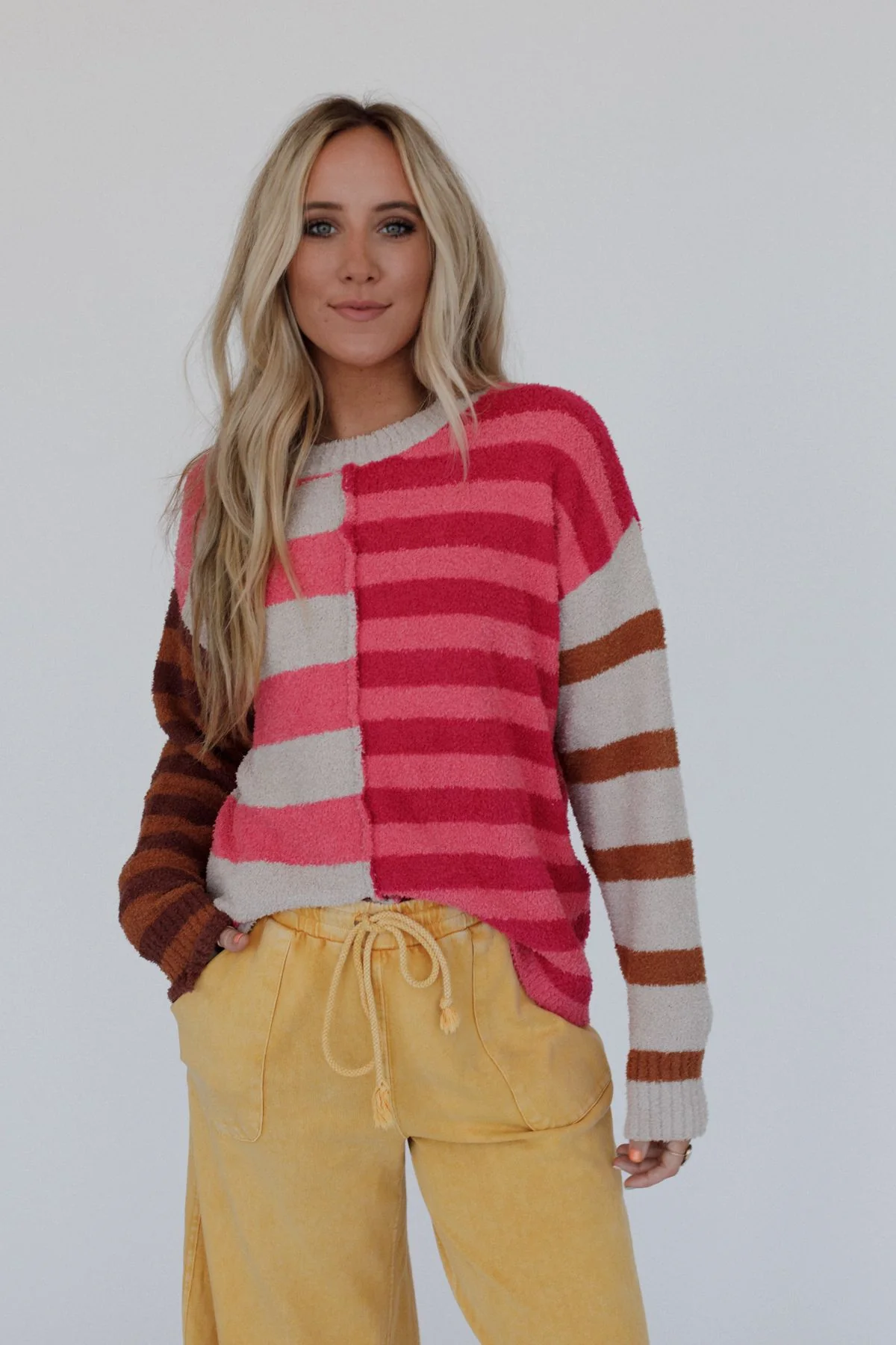 Dulcie Striped Sweater - Pink - Image 4