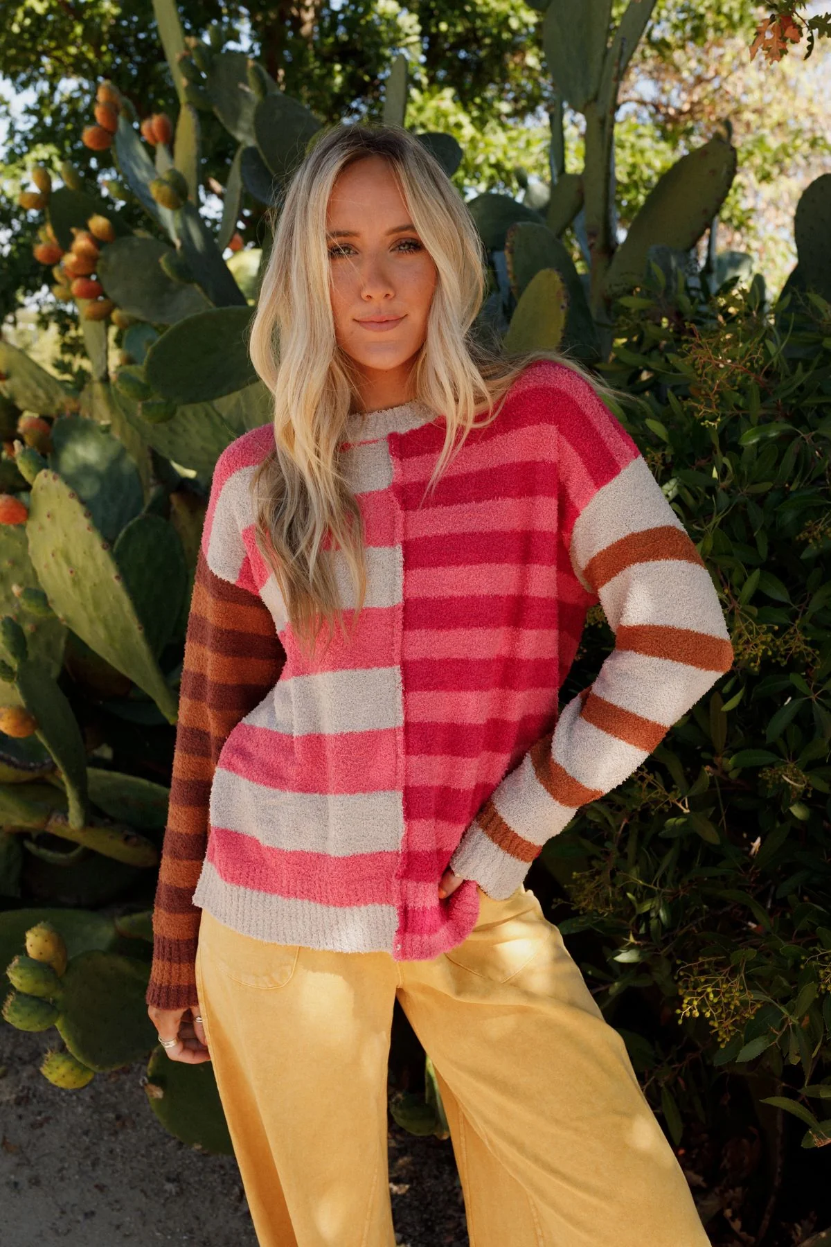 Dulcie Striped Sweater - Pink - Image 7