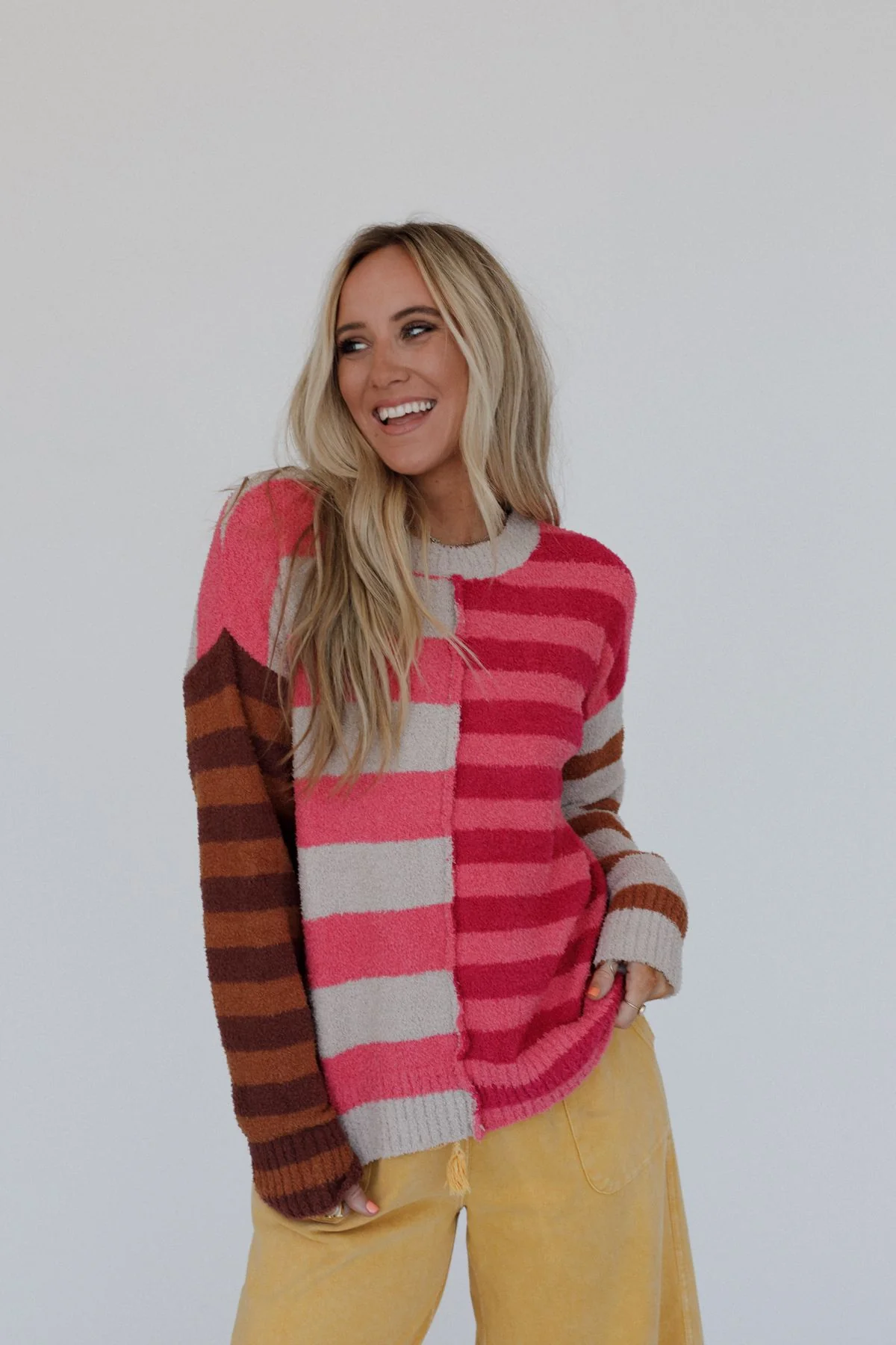 Dulcie Striped Sweater - Pink - Image 9
