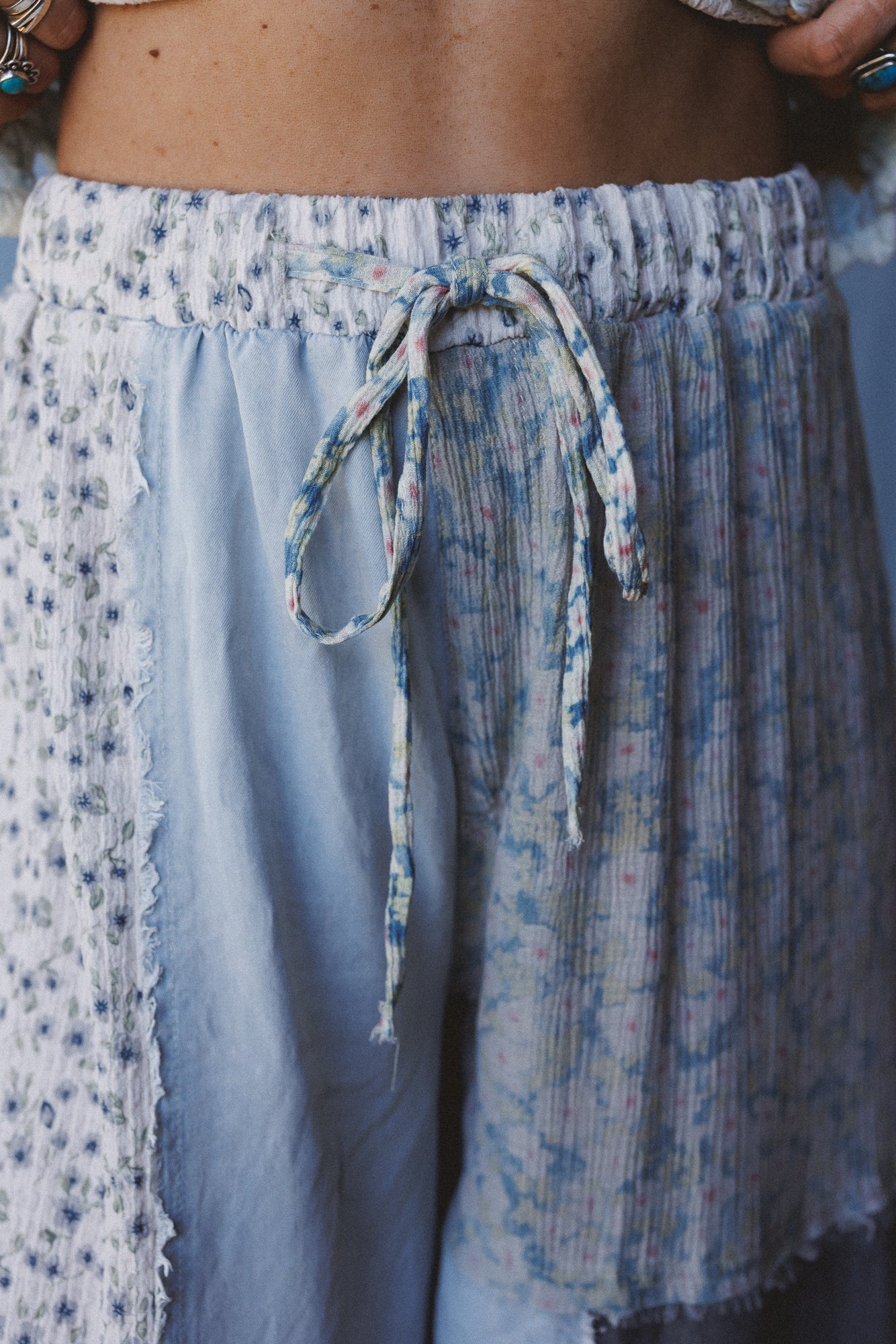 Earthbound Patchwork Pants - Denim - Image 3