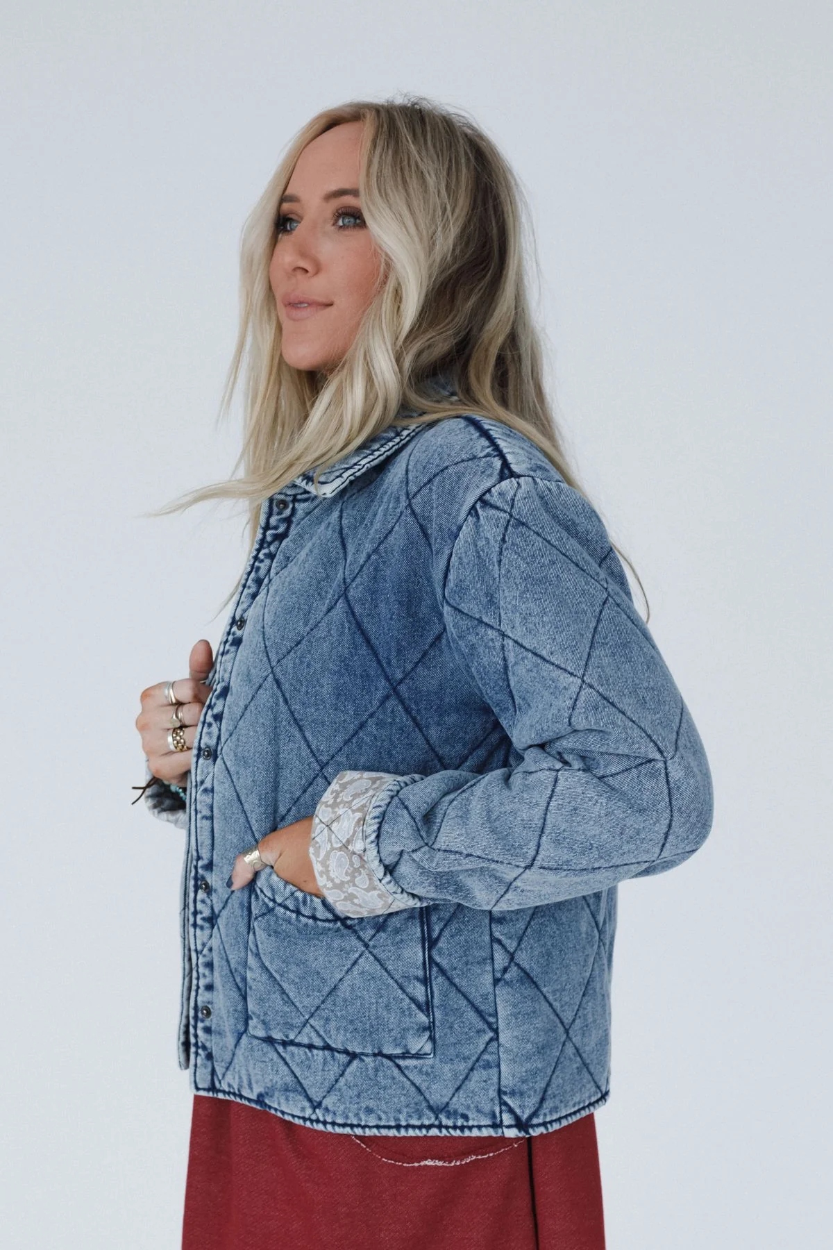 Echo Canyon Quilted Jacket - Medium Denim - Image 2