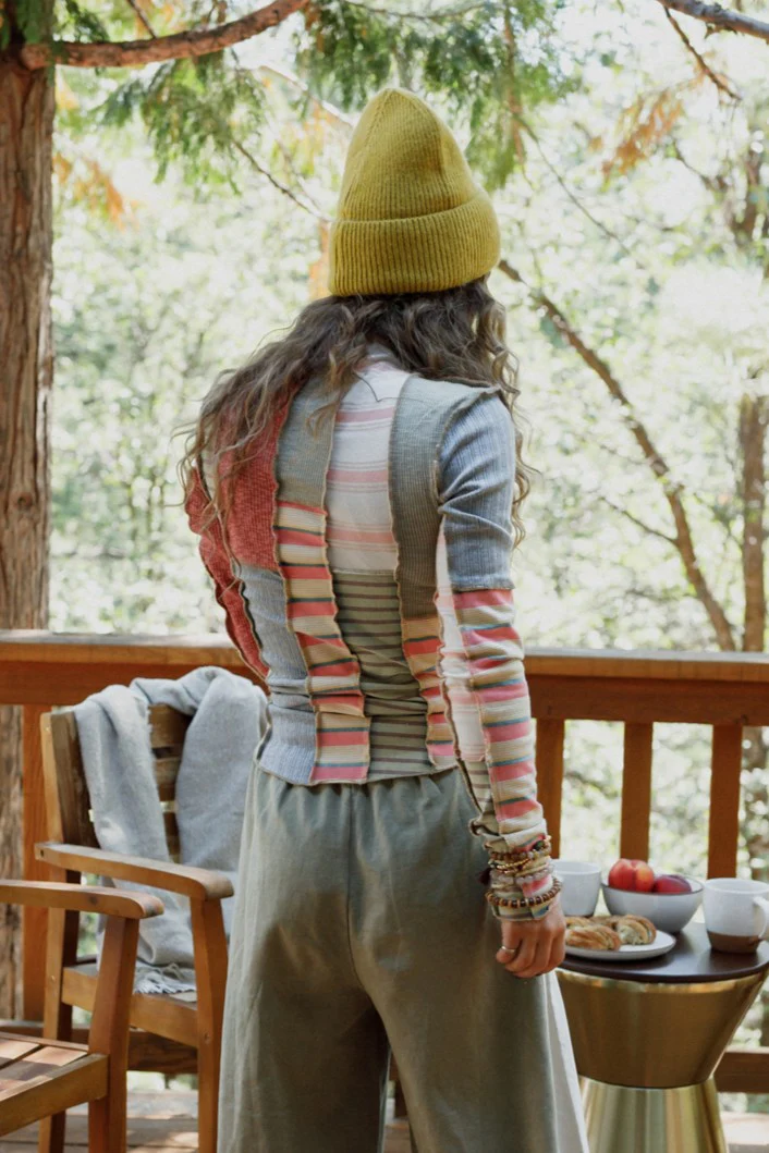 Eclectic Stripes Top - Pink - Image 2