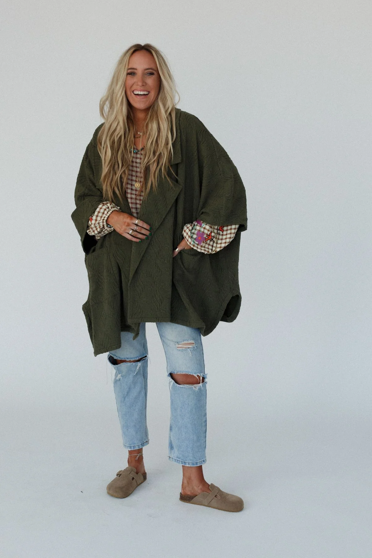 Elea Cardigan - Olive - Image 4