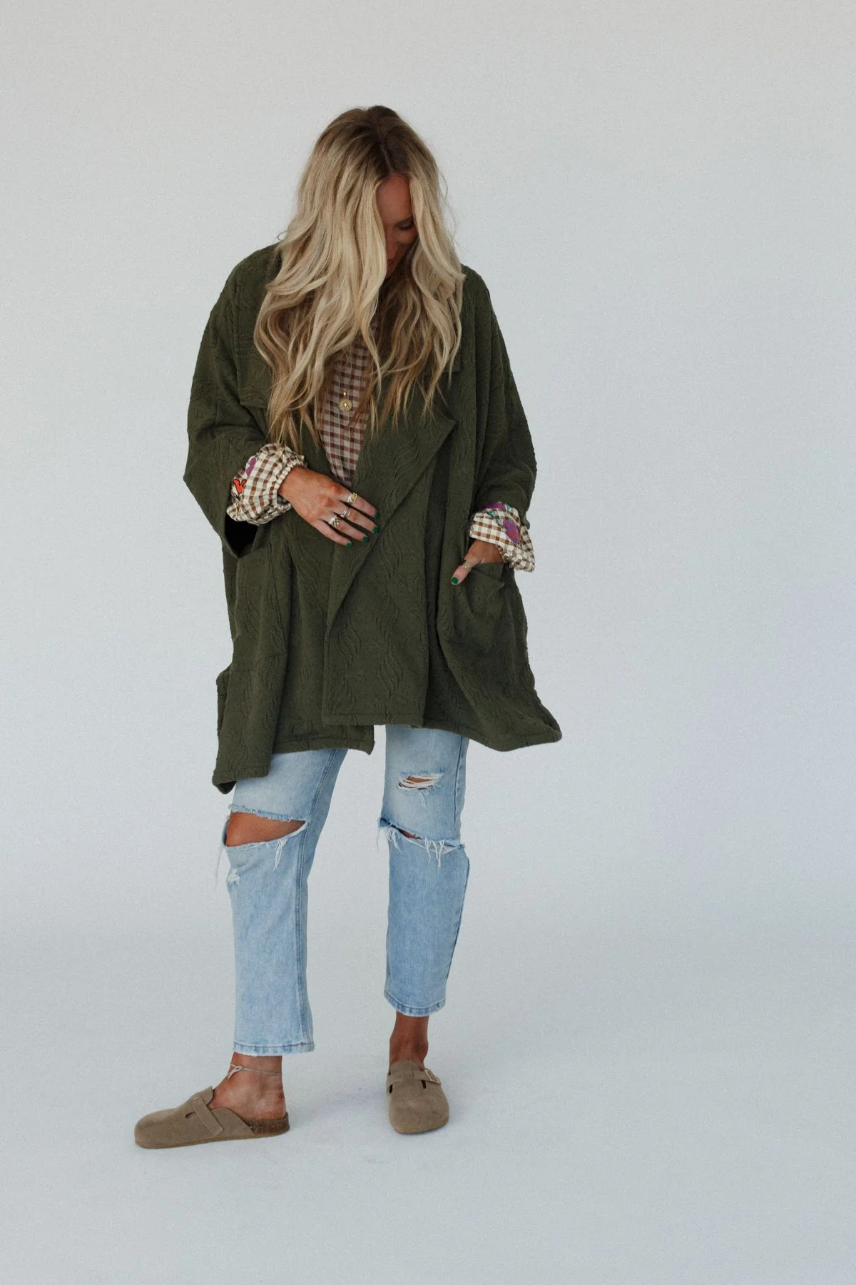 Elea Cardigan - Olive - Image 6