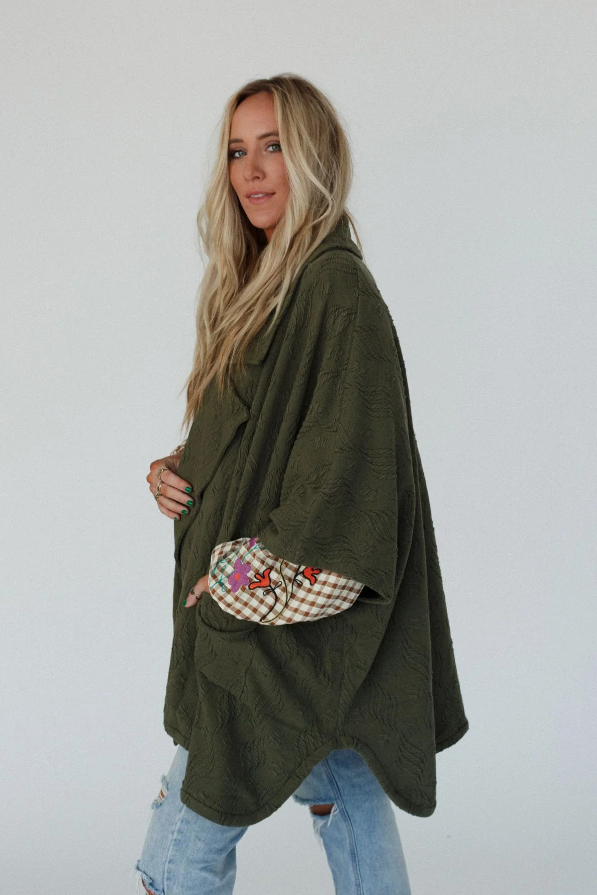 Elea Cardigan - Olive - Image 9