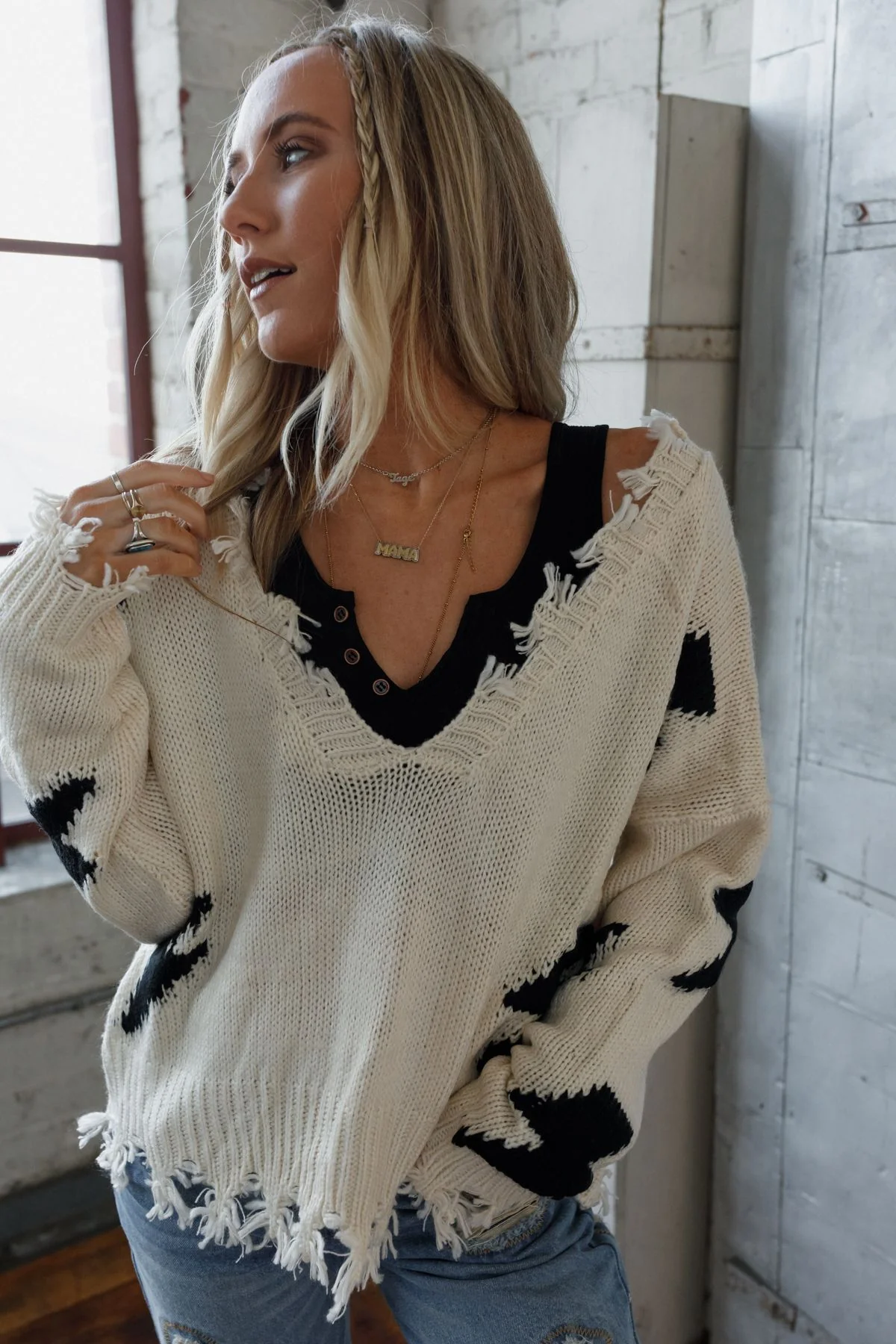 Electric Feel Sweater - Beige - Image 4