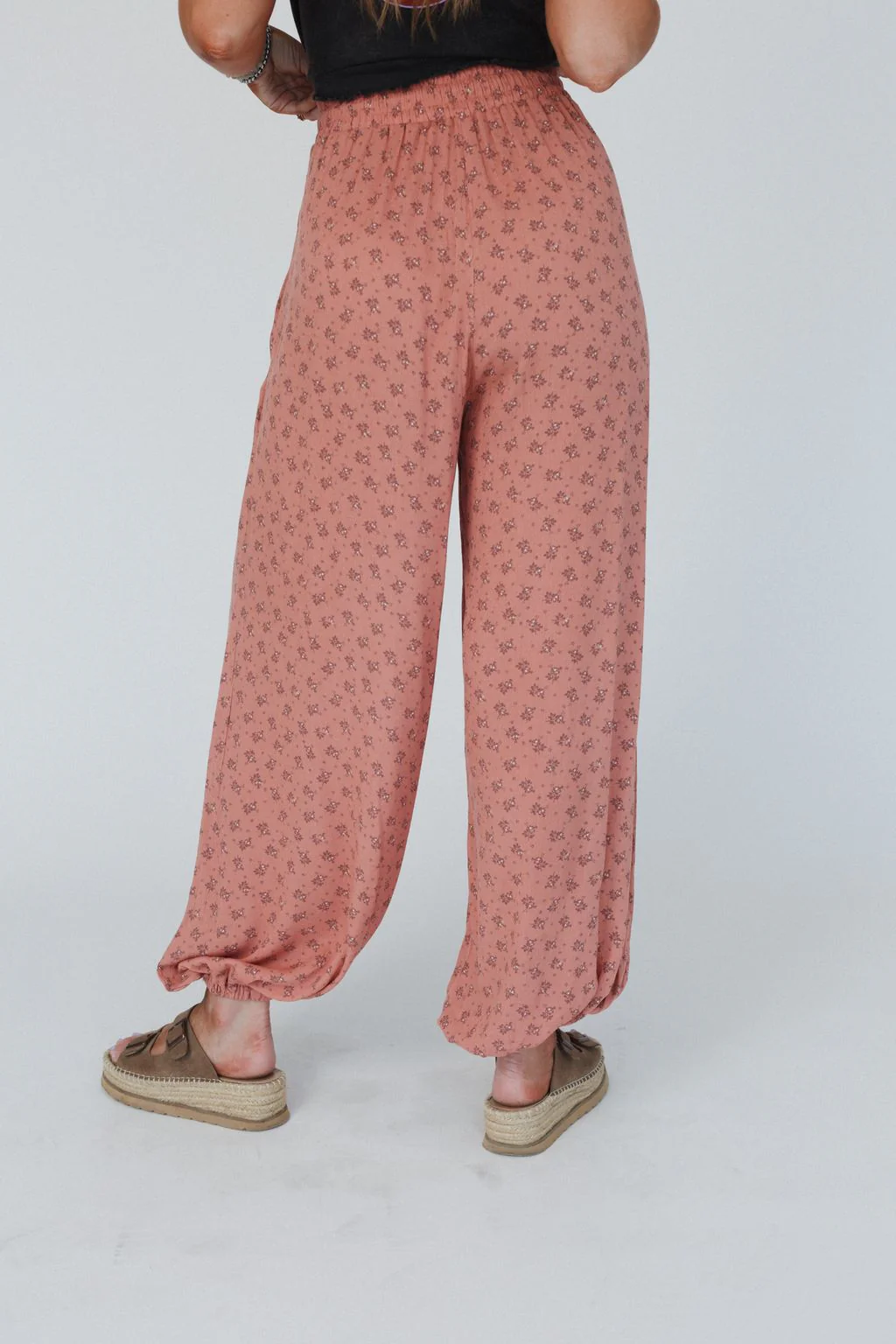 The Nest Emberlyn Wide Leg Cinched Pants - Clay - Image 5
