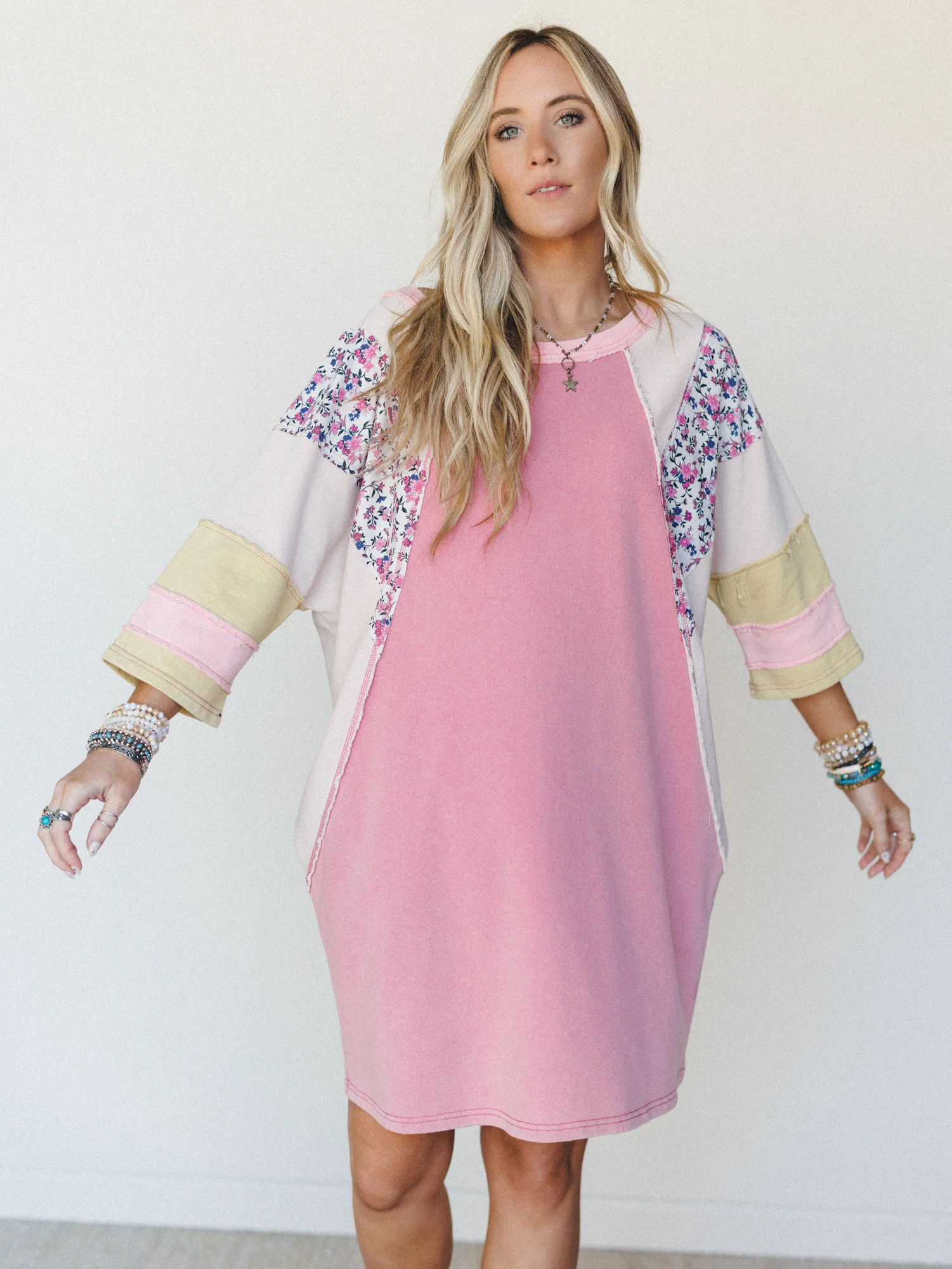 Endlessly Yours Terry Knit Dress - Rose - Image 5