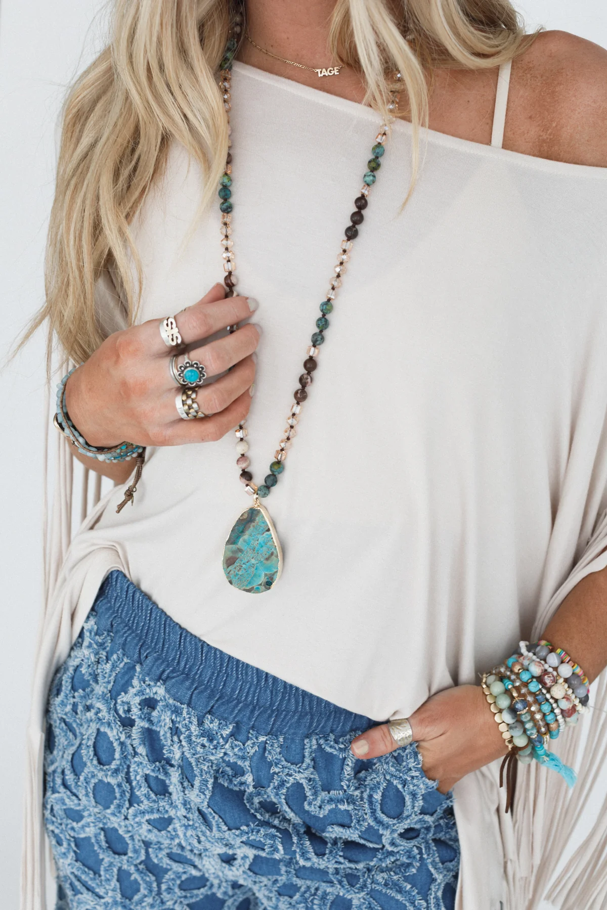 Evergreen Necklace - Jade - Image 3