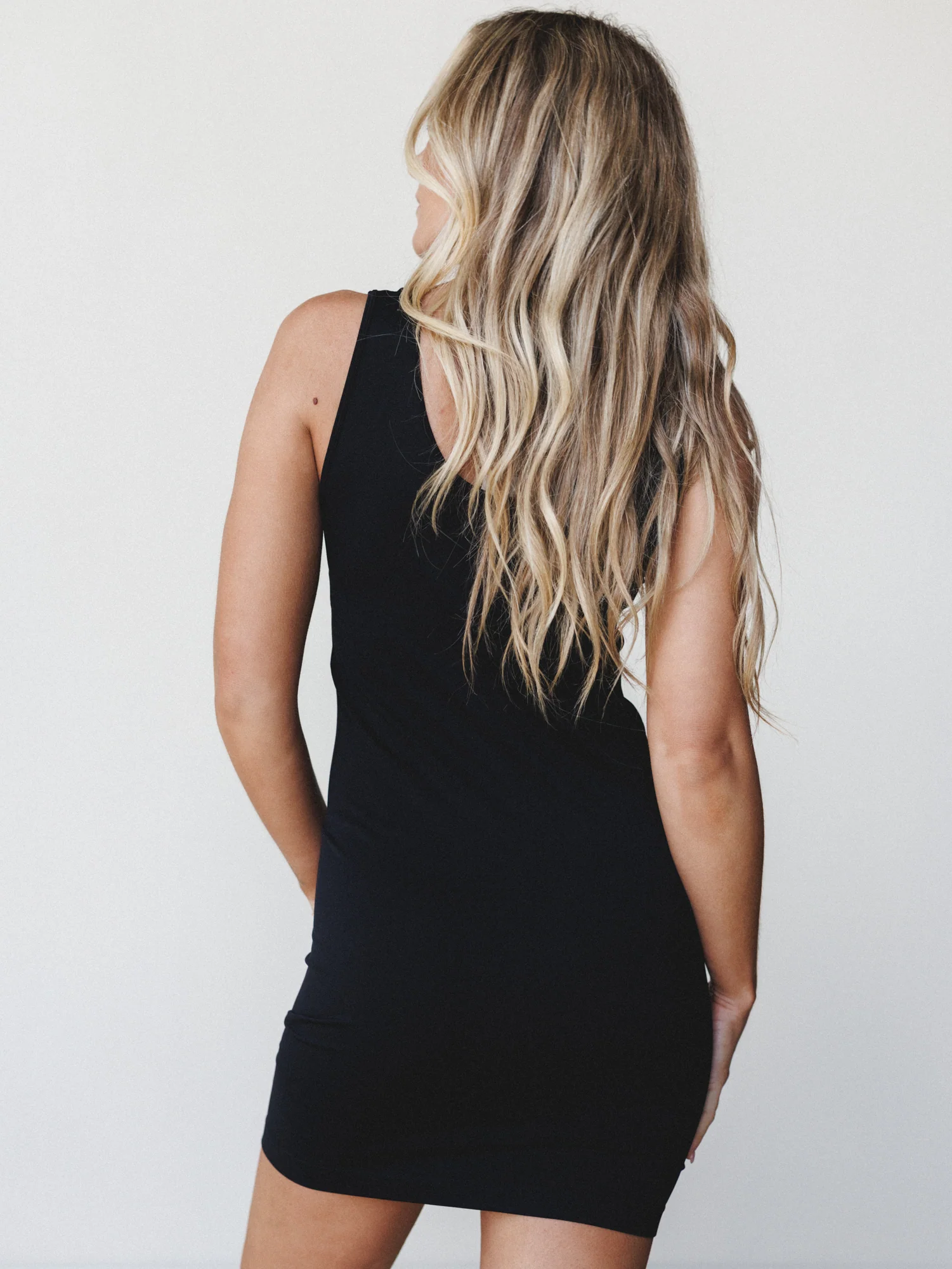 Every Night Slip Dress - Black - Image 4