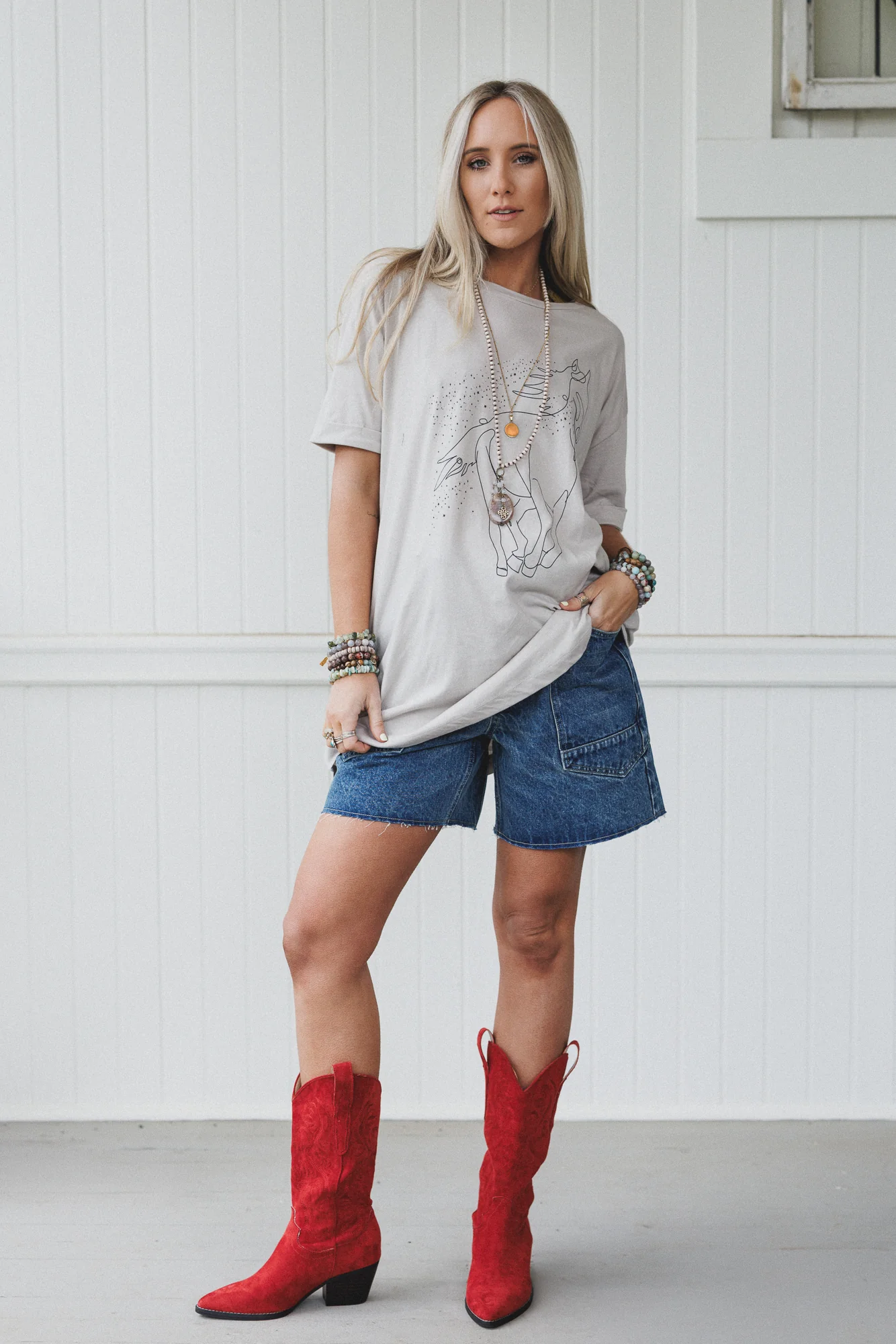 Faded Glory Denim Shorts - Medium Wash - Image 5