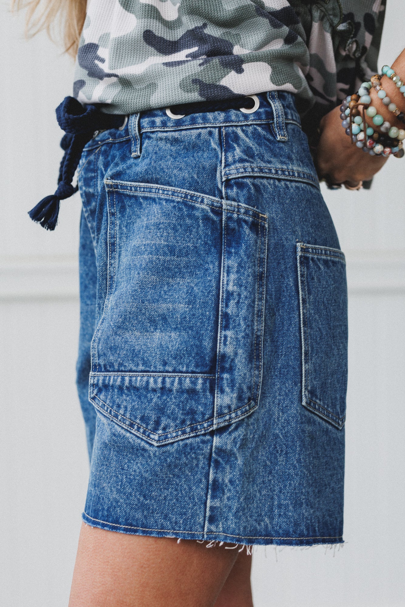 Faded Glory Denim Shorts - Medium Wash - Image 2