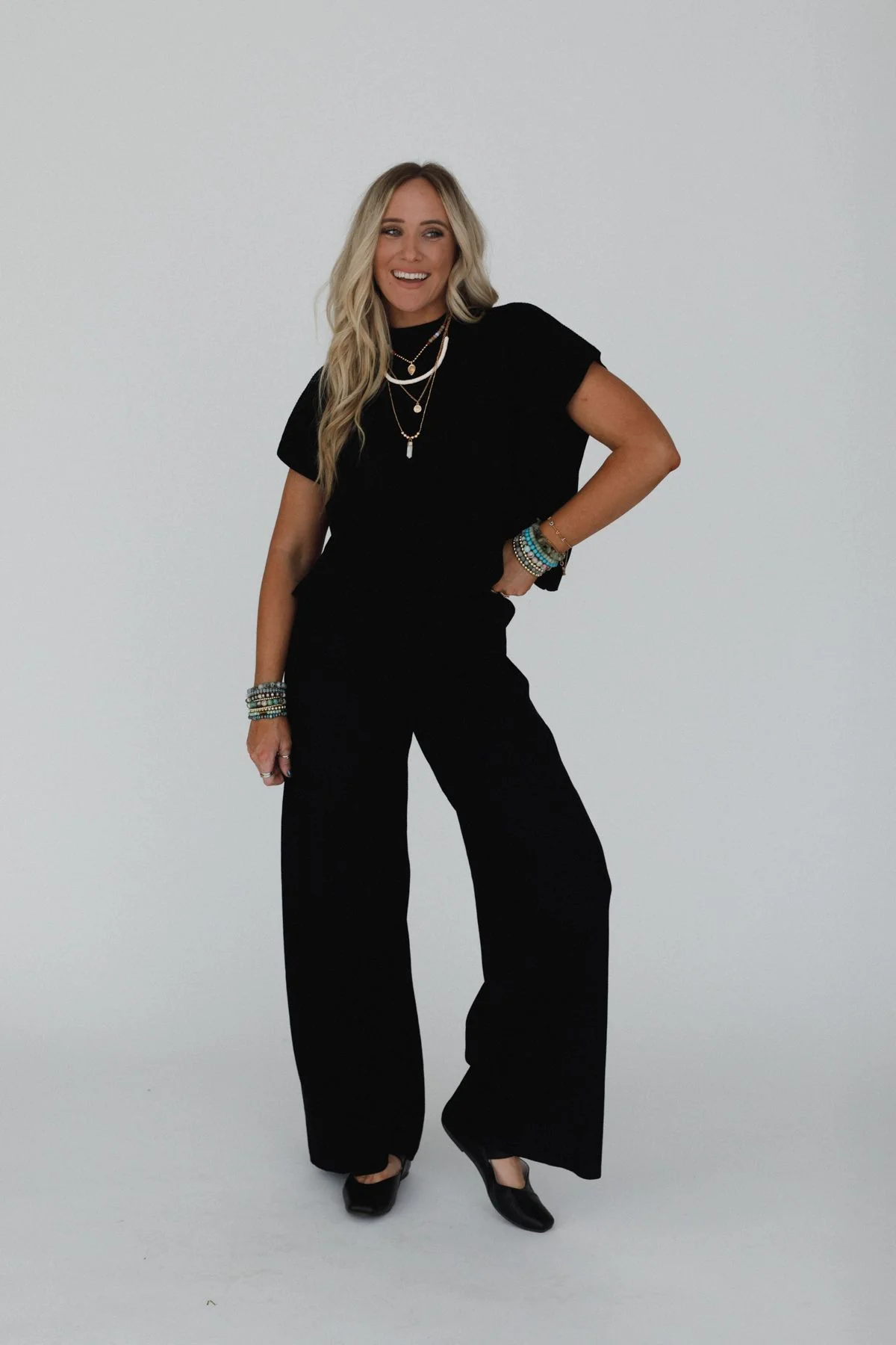 Fall For Me Ribbed Pants - Black - Image 4