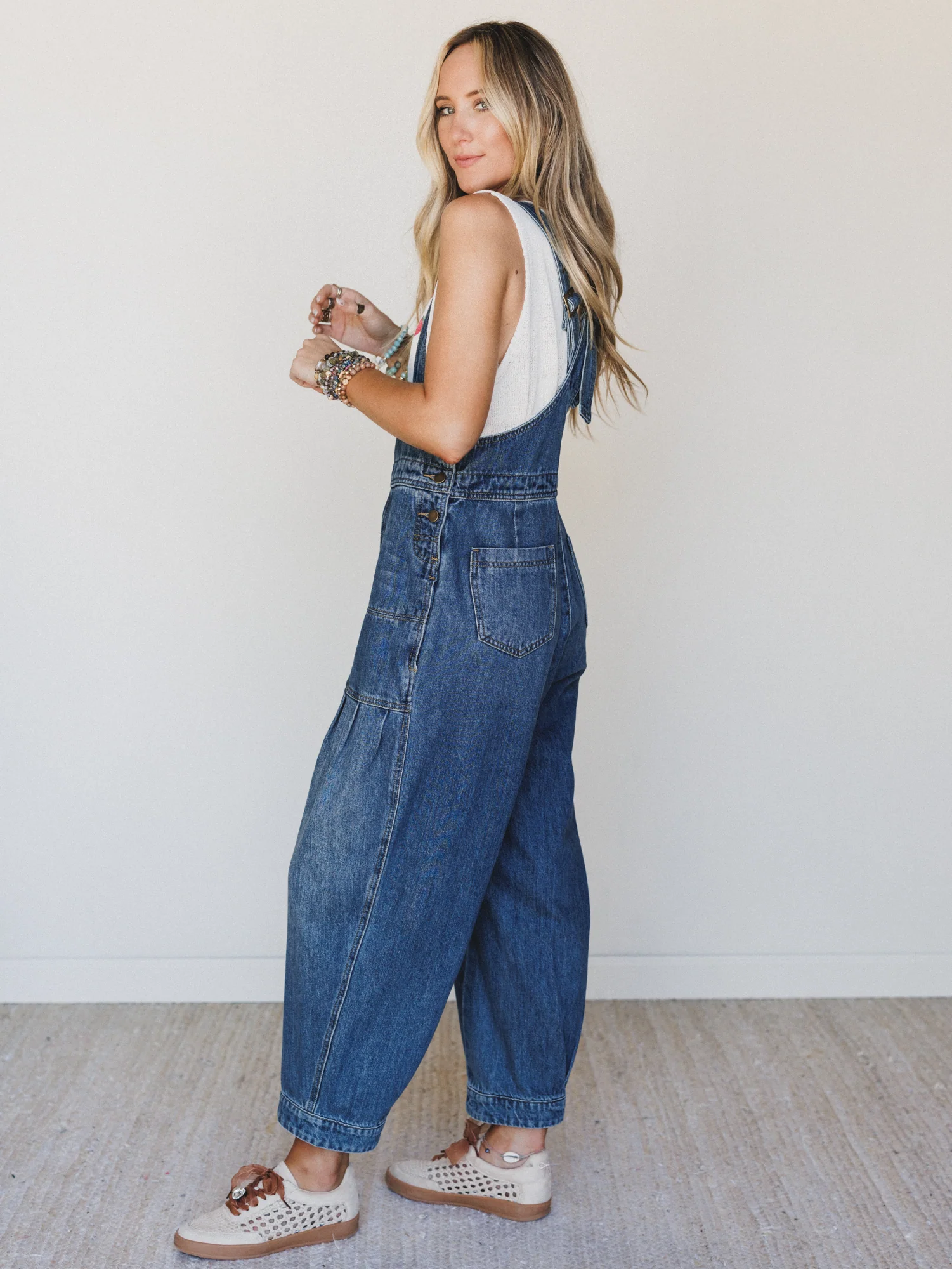 Farmer Chic Overalls - Denim - Image 6