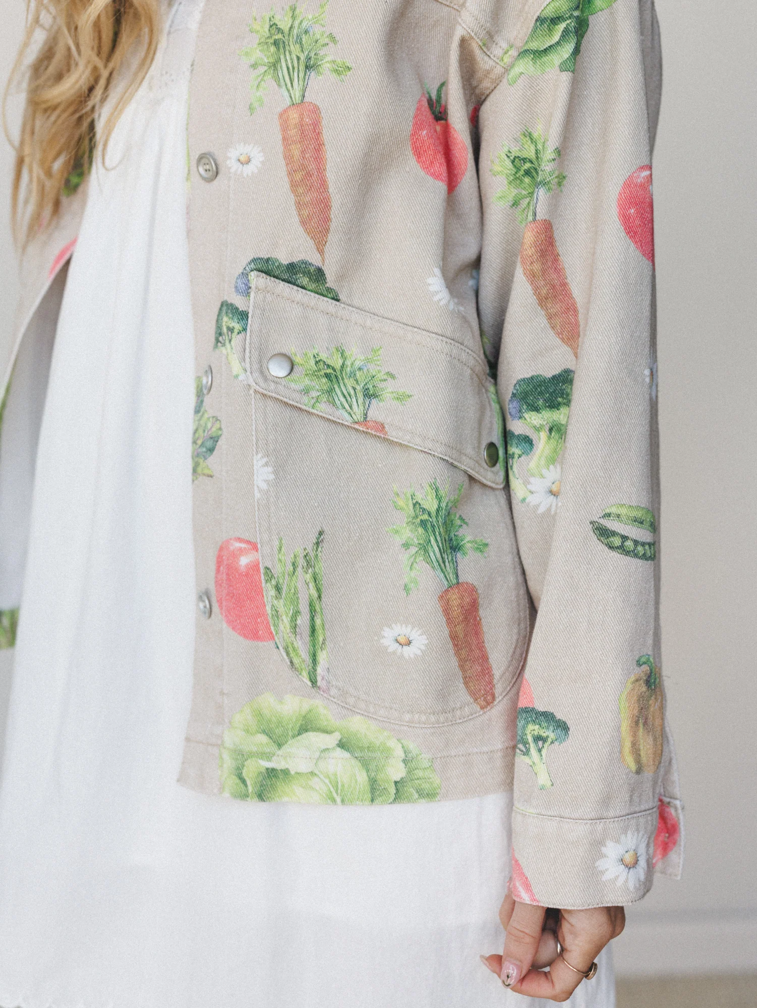 Farmer's Daughter Jacket - Garden Oatmeal - Image 3