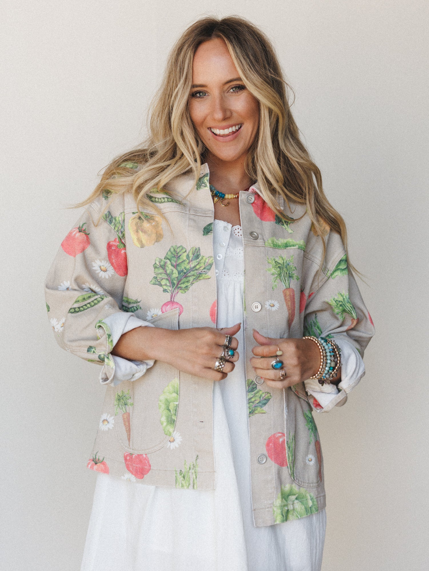 Farmer's Daughter Jacket - Garden Oatmeal - Image 4