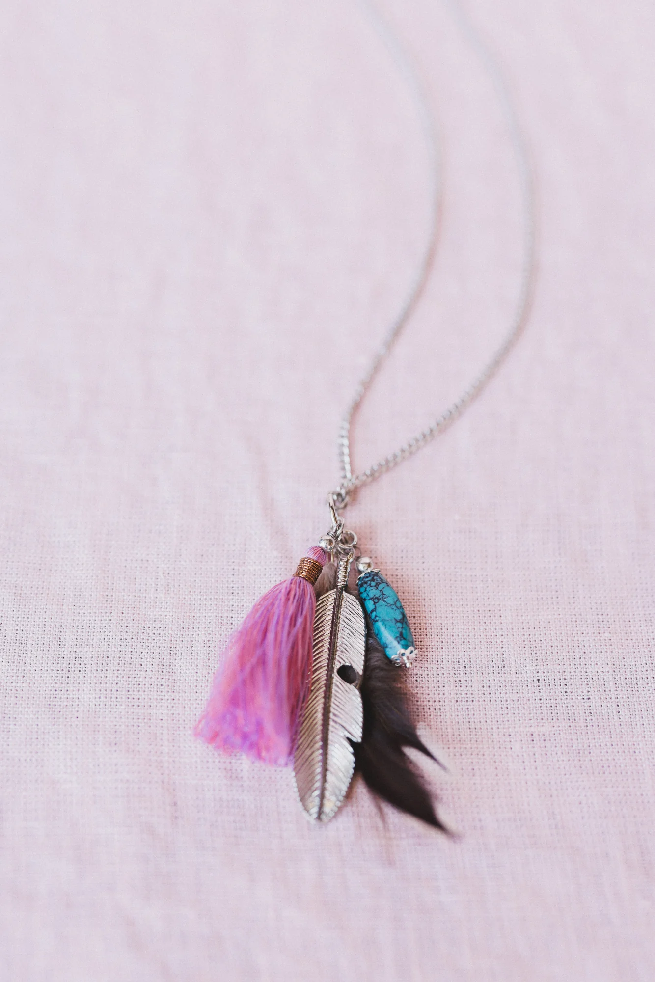 Featherlight Necklace - Purple - Image 3