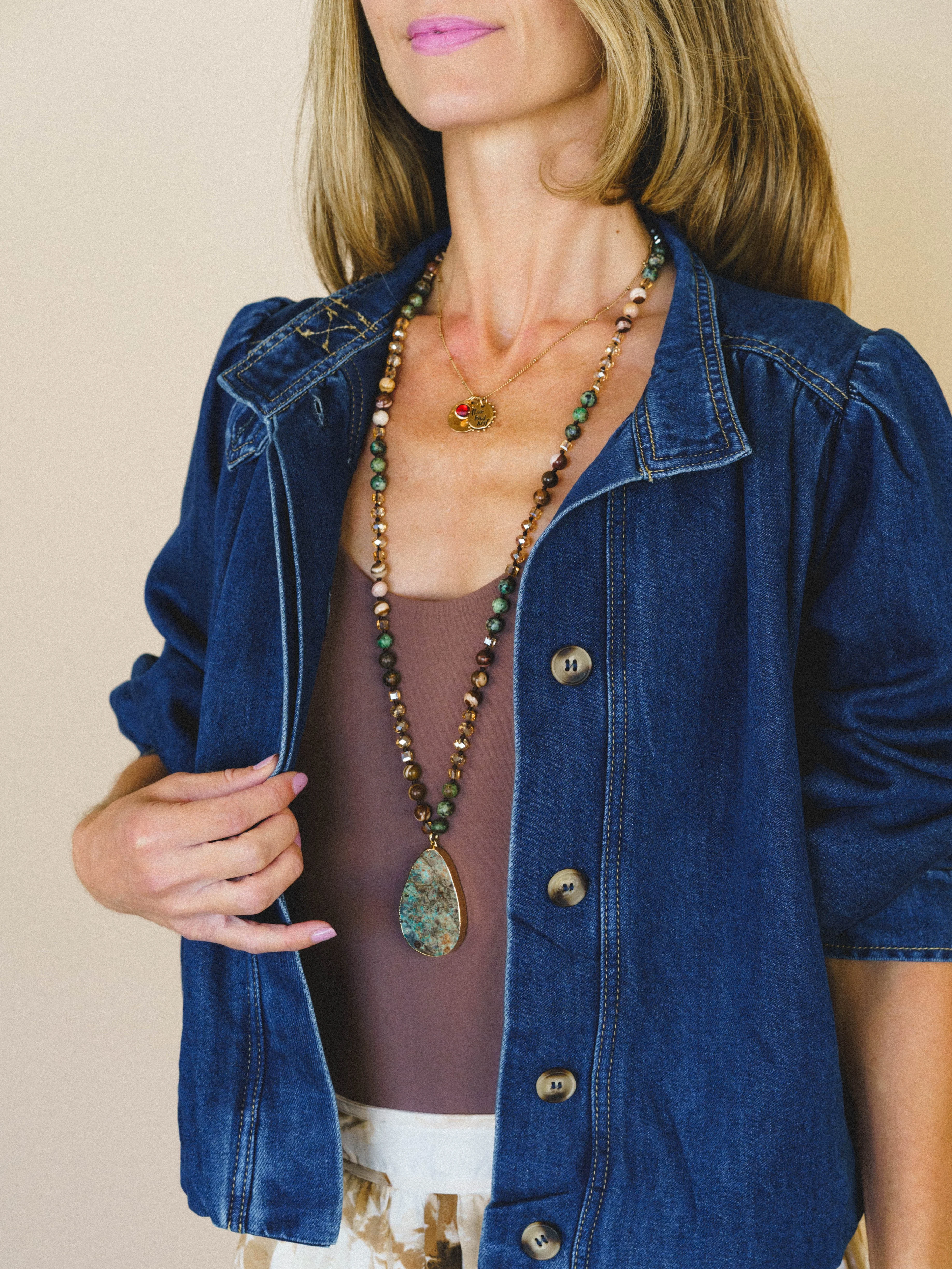 Feeling French Denim Jacket - Dark Denim - Image 3