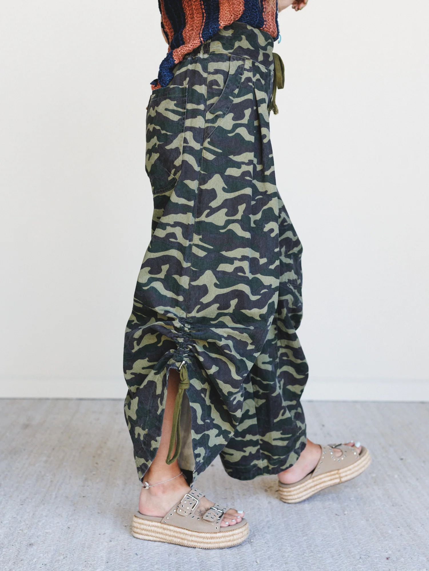 Field Trip Camo Pants - Green Multi